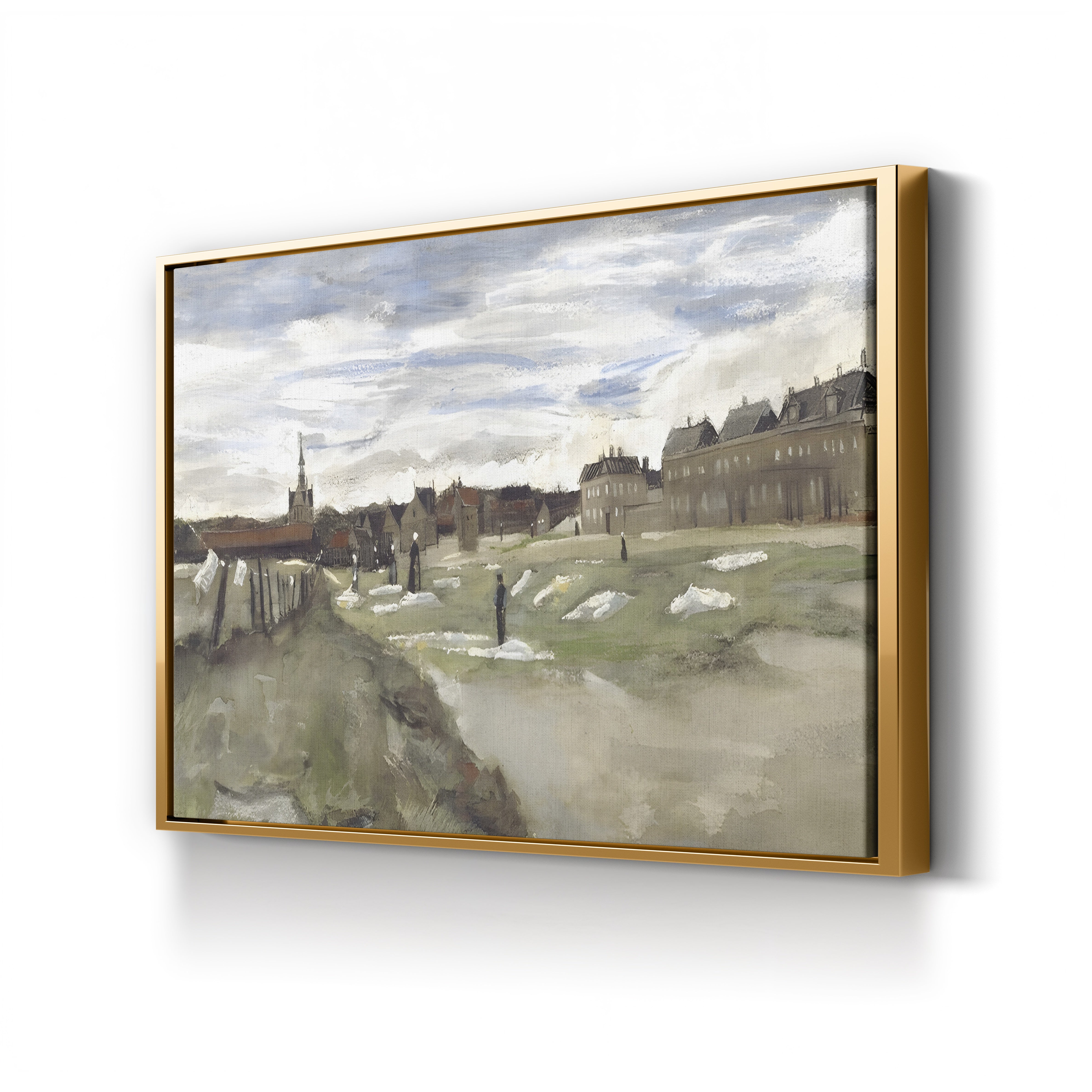 The Bleachery at Scheveningen, 1882 – Vincent van Gogh Wall Art | Early Dutch Landscape Canvas Print