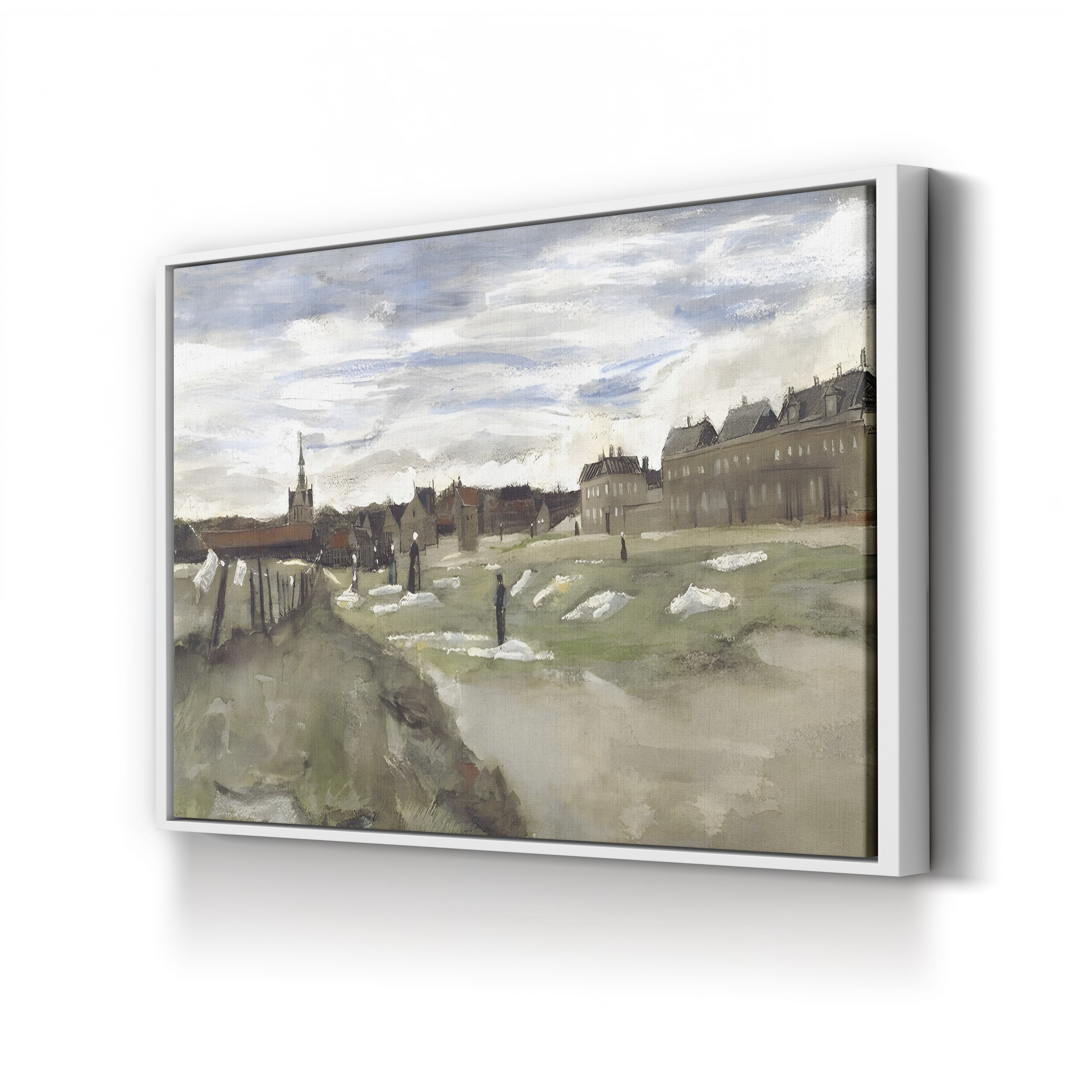 The Bleachery at Scheveningen, 1882 – Vincent van Gogh Wall Art | Early Dutch Landscape Canvas Print