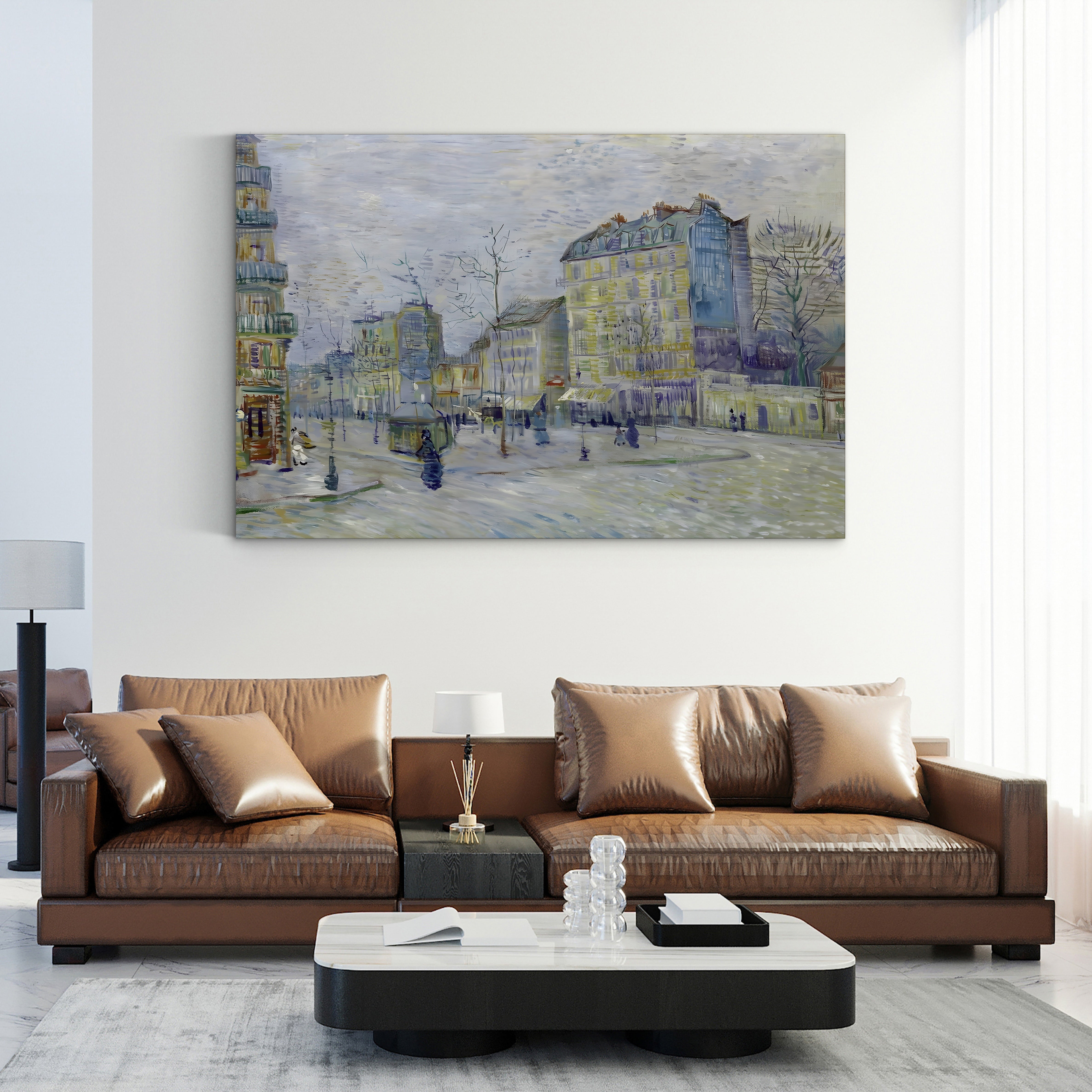Boulevard de Clichy, 1887 – Vincent van Gogh Wall Art | Impressionist Paris Street Canvas Print