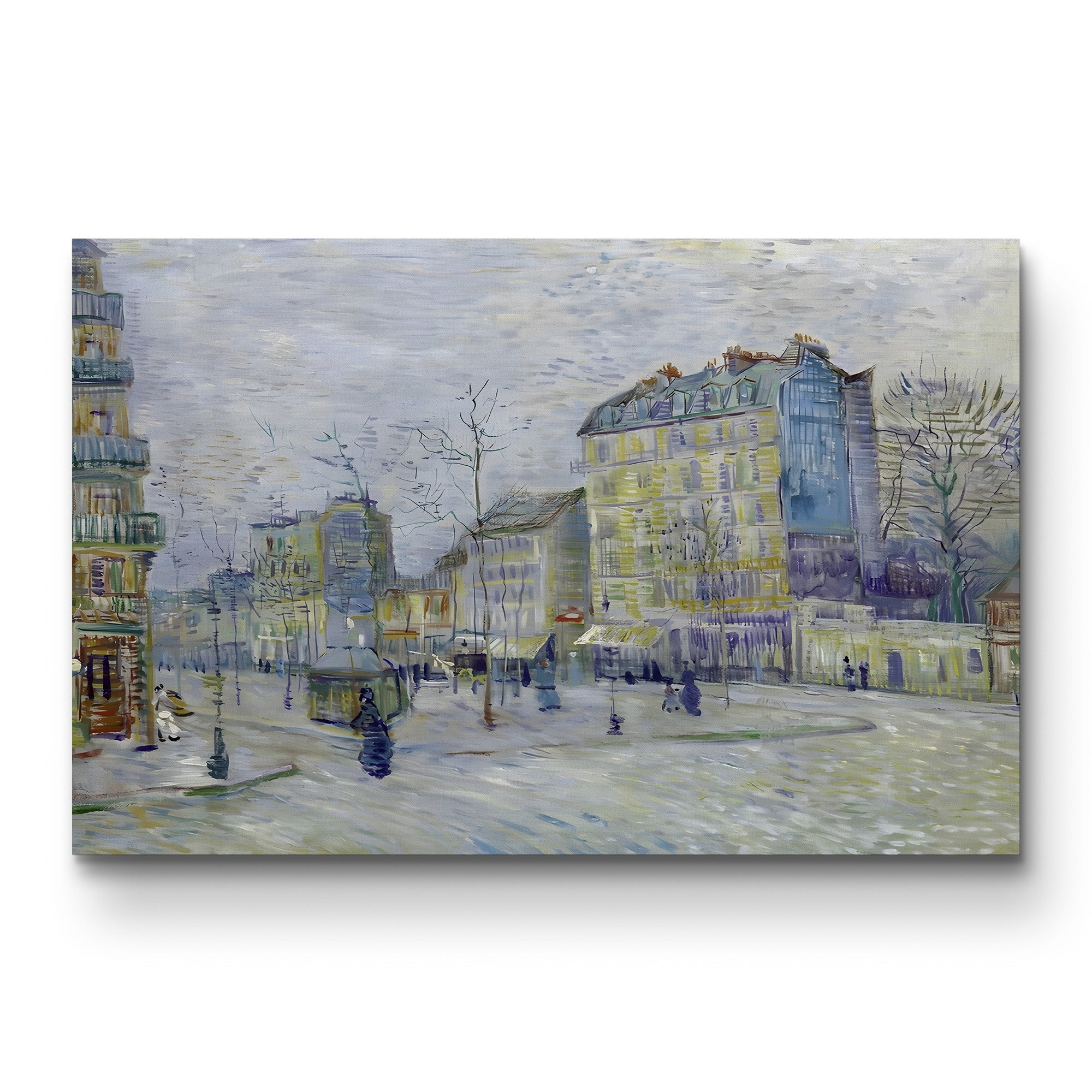 Boulevard de Clichy, 1887 – Vincent van Gogh Wall Art | Impressionist Paris Street Canvas Print