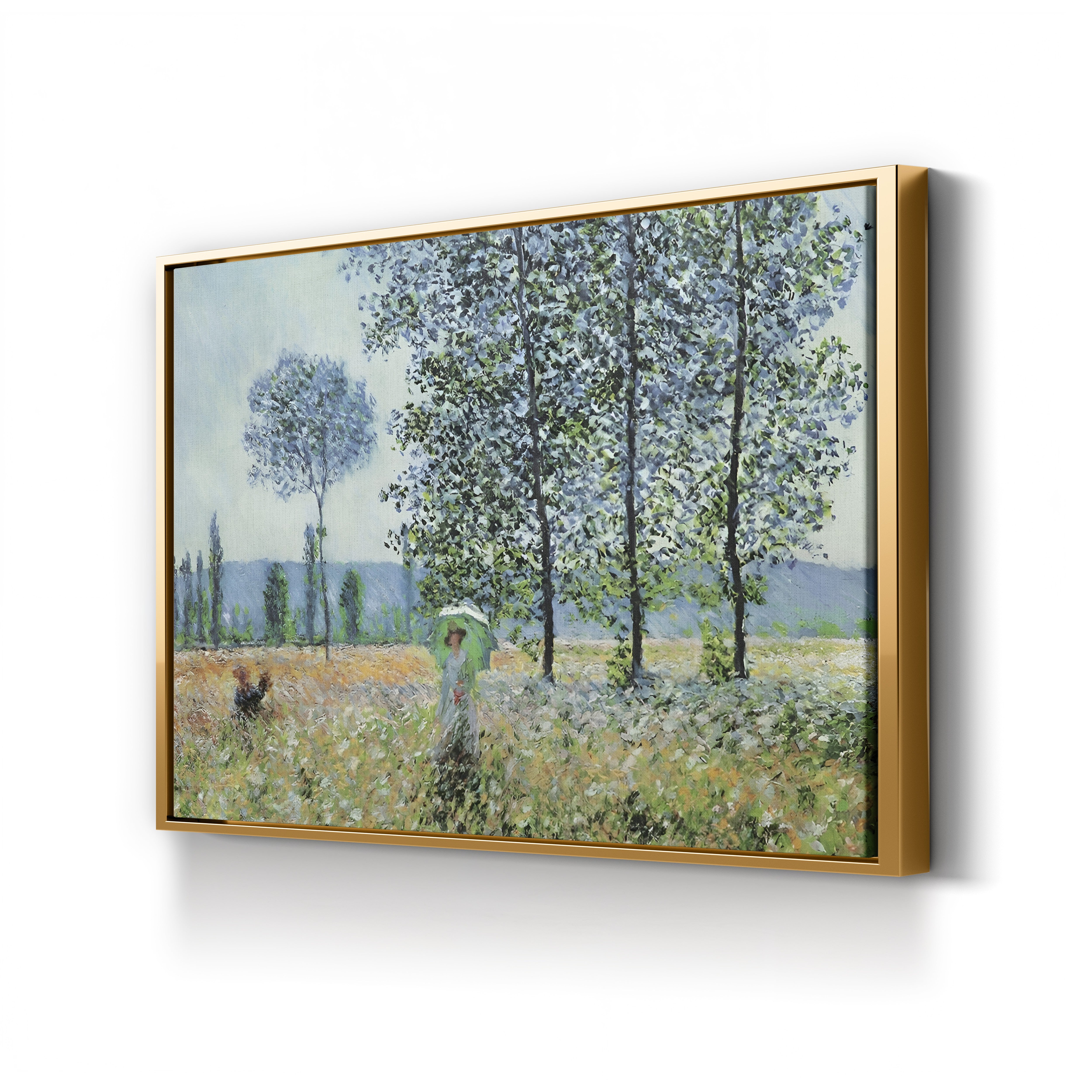 Felder im Frühling (Fields in Spring) – Claude Monet Wall Art | Impressionist Spring Landscape Canvas Print