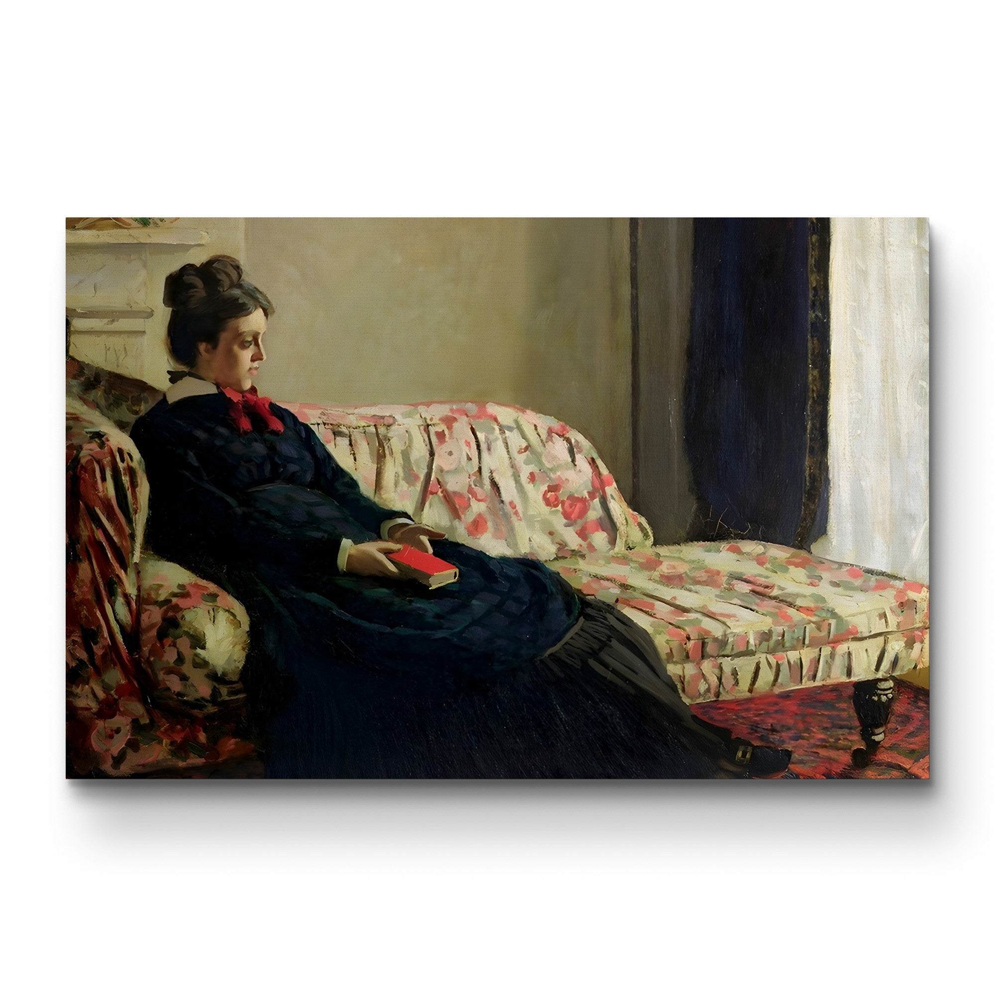 Meditation, or Madame Monet on the Sofa (Méditation, Madame Monet au canapé), c. 1871 by Claude Monet