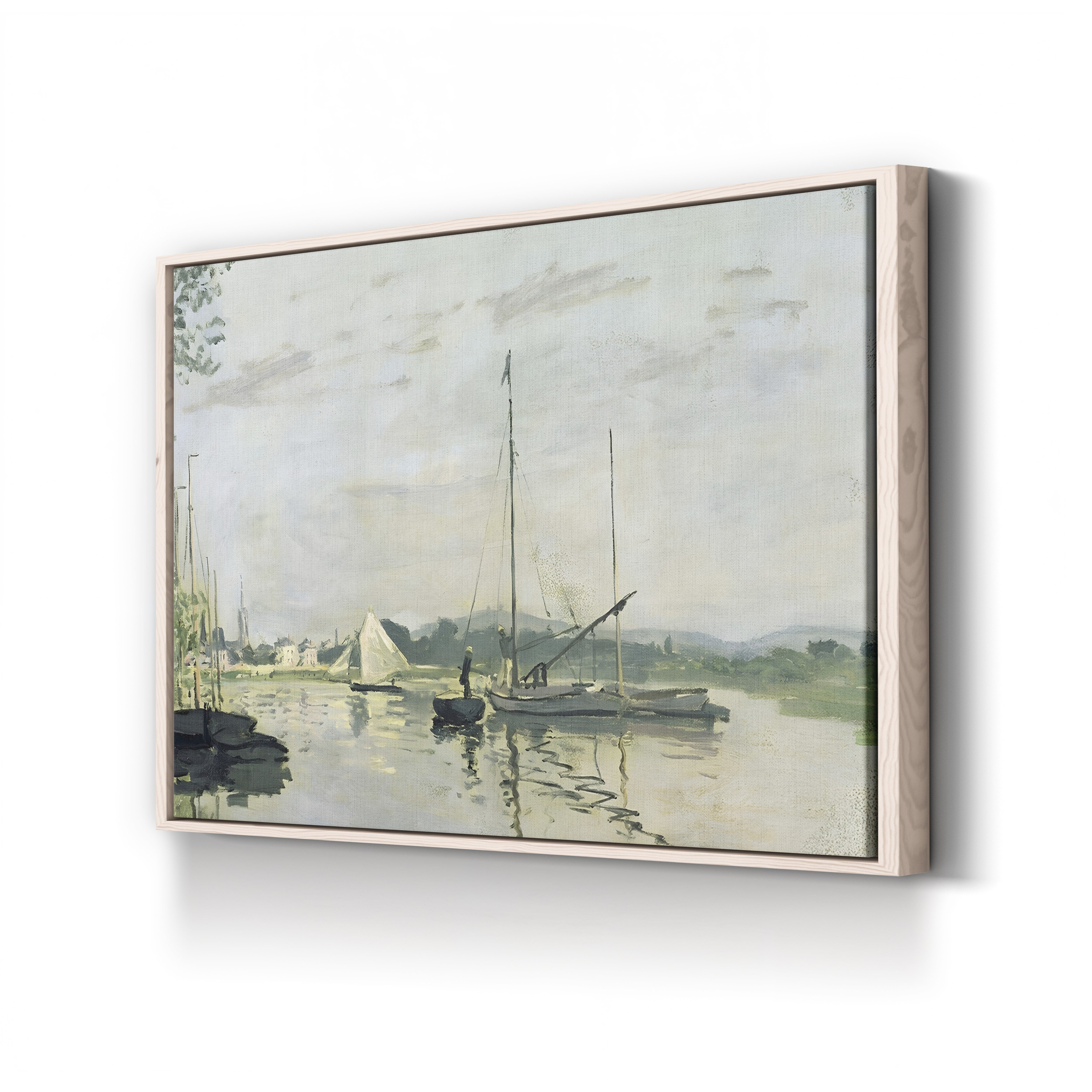 Argenteuil, 1872 – Claude Monet Wall Art | Early Impressionist Seine Landscape Canvas Print