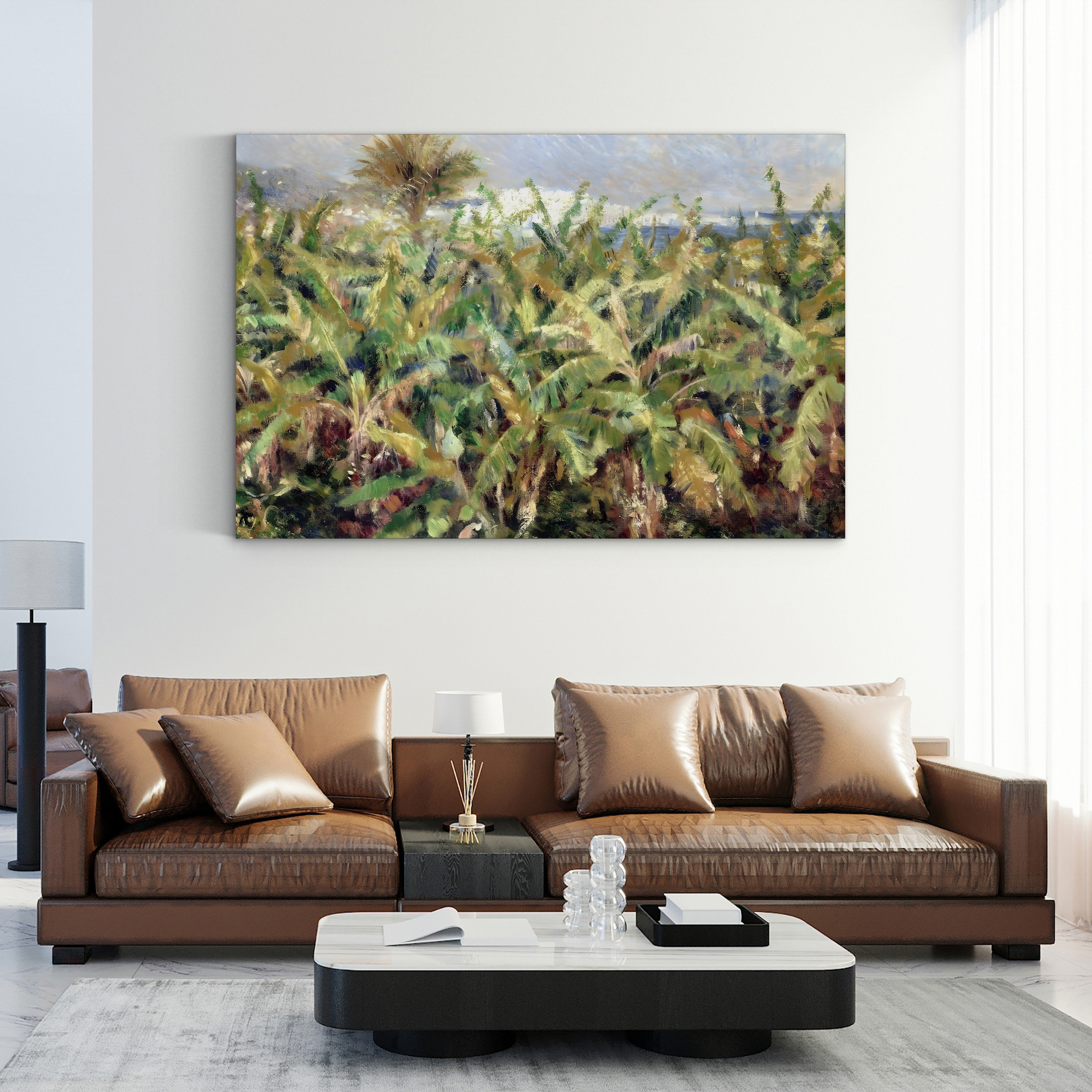 Field of Banana Trees, 1881 – Pierre-Auguste Renoir Wall Art | Impressionist Tropical Canvas Print