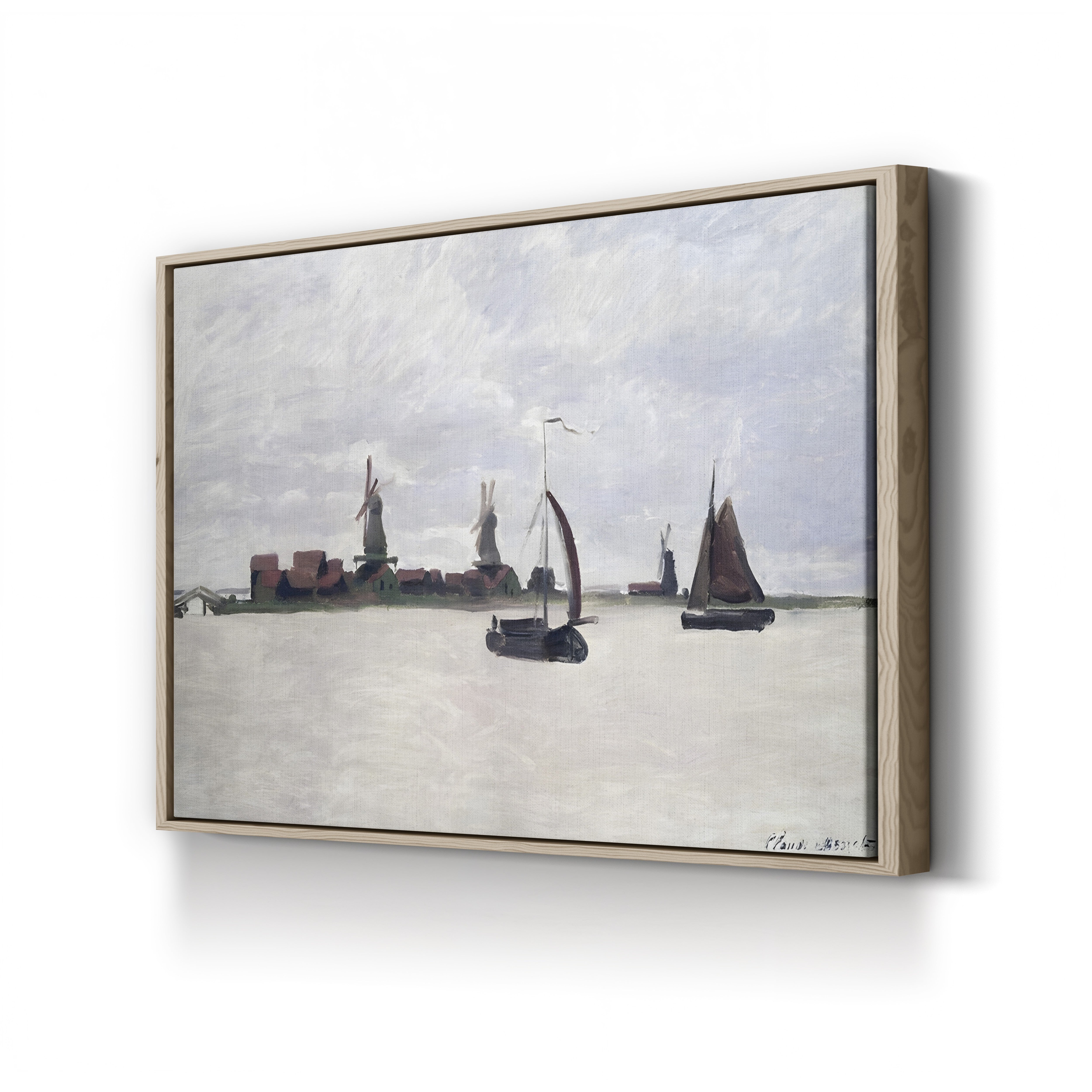 The Outer Harbour at Zaandam (De Voorzaan), 1871 by Claude Monet