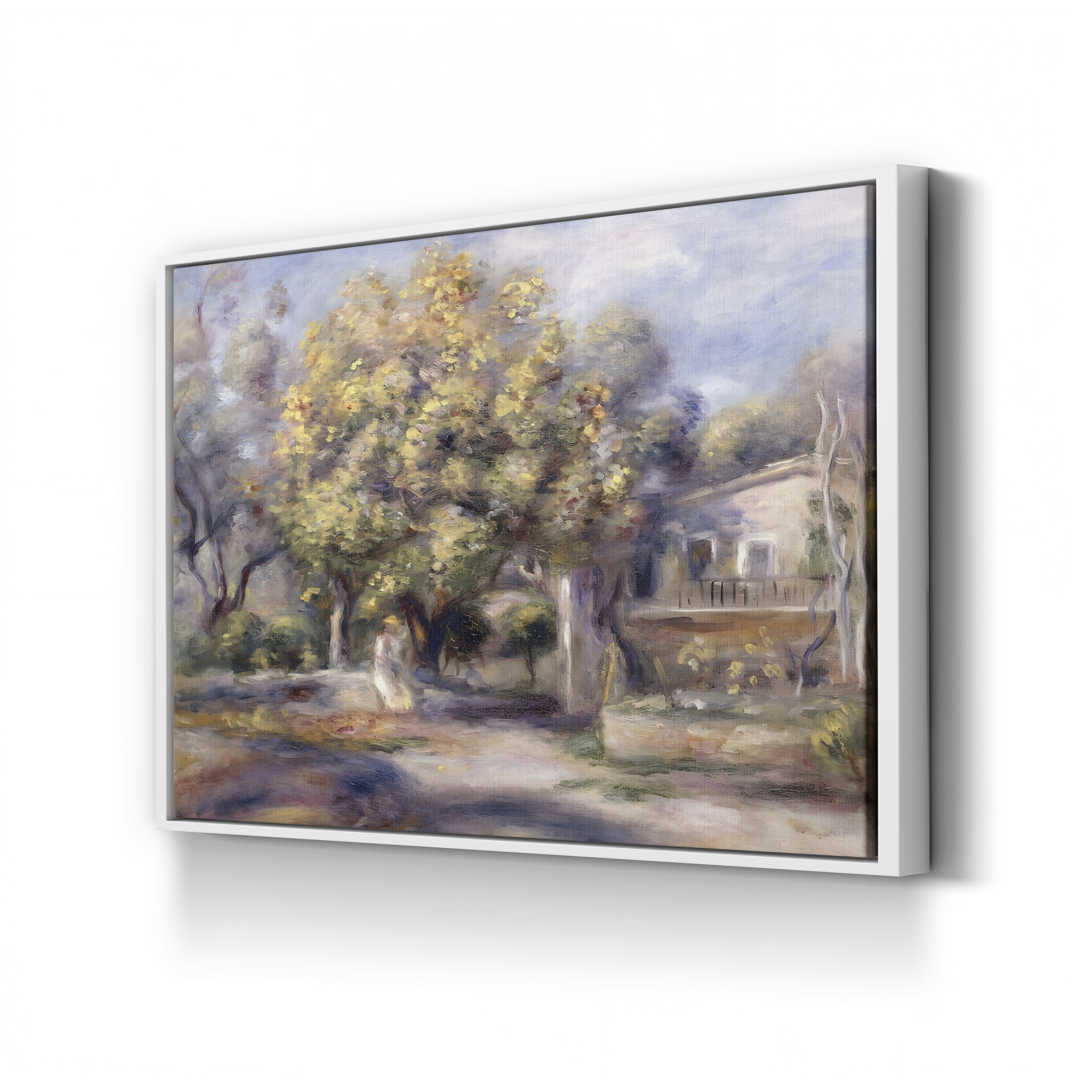 House at Cagnes, 1905 – Pierre-Auguste Renoir Wall Art | Late Impressionist Landscape Canvas Print