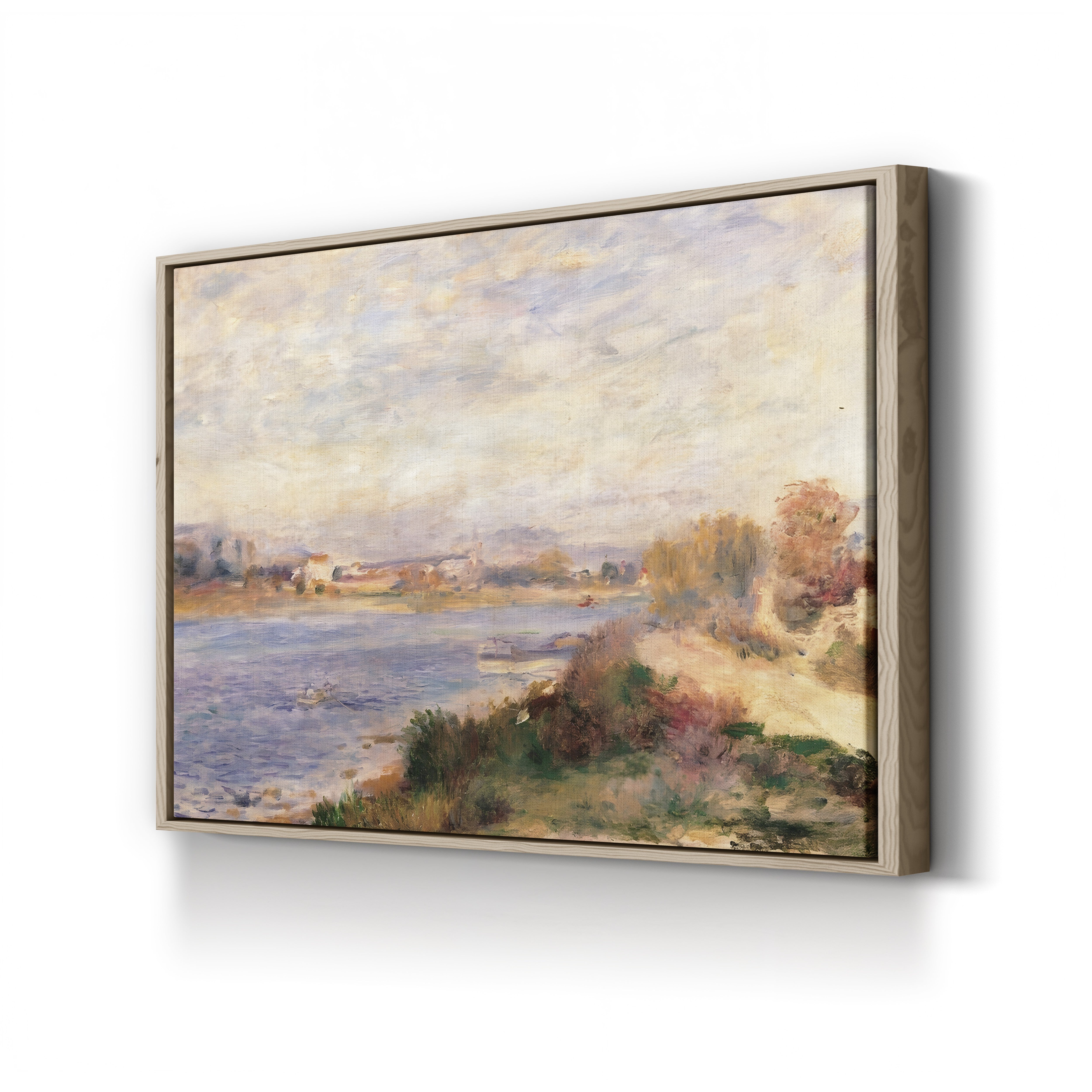 The Seine at Argenteuil, 1873 – Pierre-Auguste Renoir Wall Art | Impressionist River Canvas Print