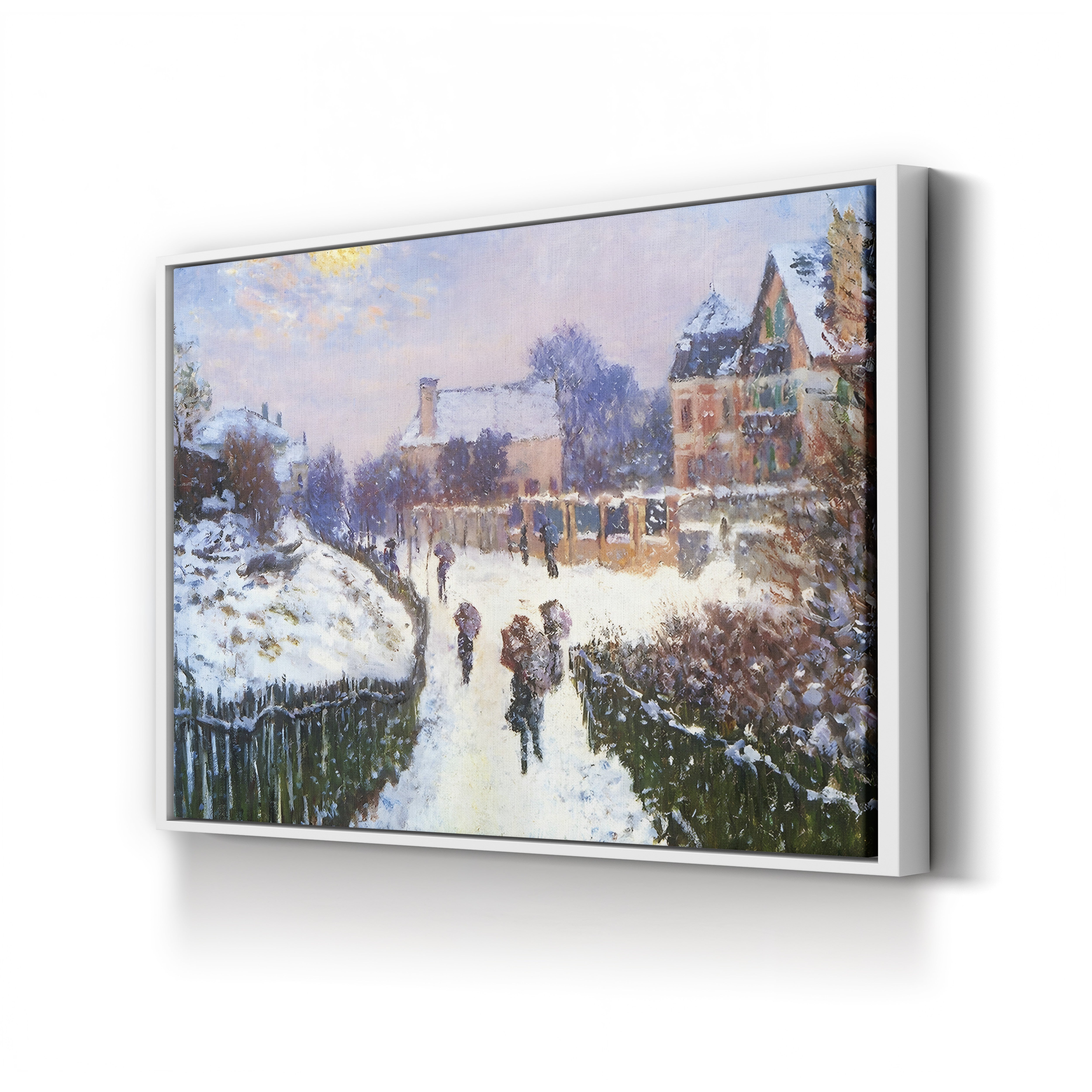 Boulevard Saint-Denis, Argenteuil – Claude Monet Wall Art | Impressionist Suburban Landscape Canvas Print