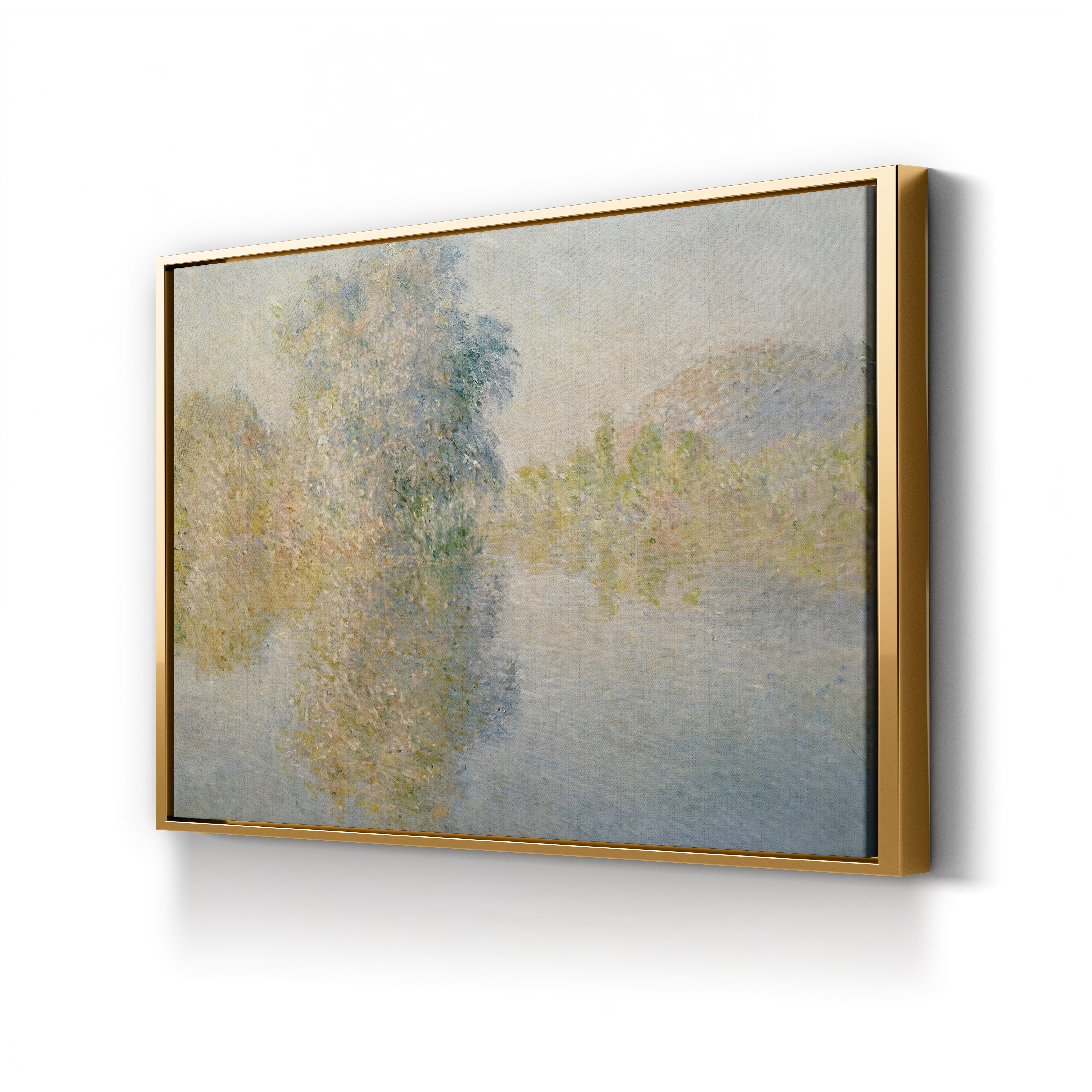 Early Morning on the Seine at Giverny, 1893 – Claude Monet Wall Art | Impressionist River Canvas Print