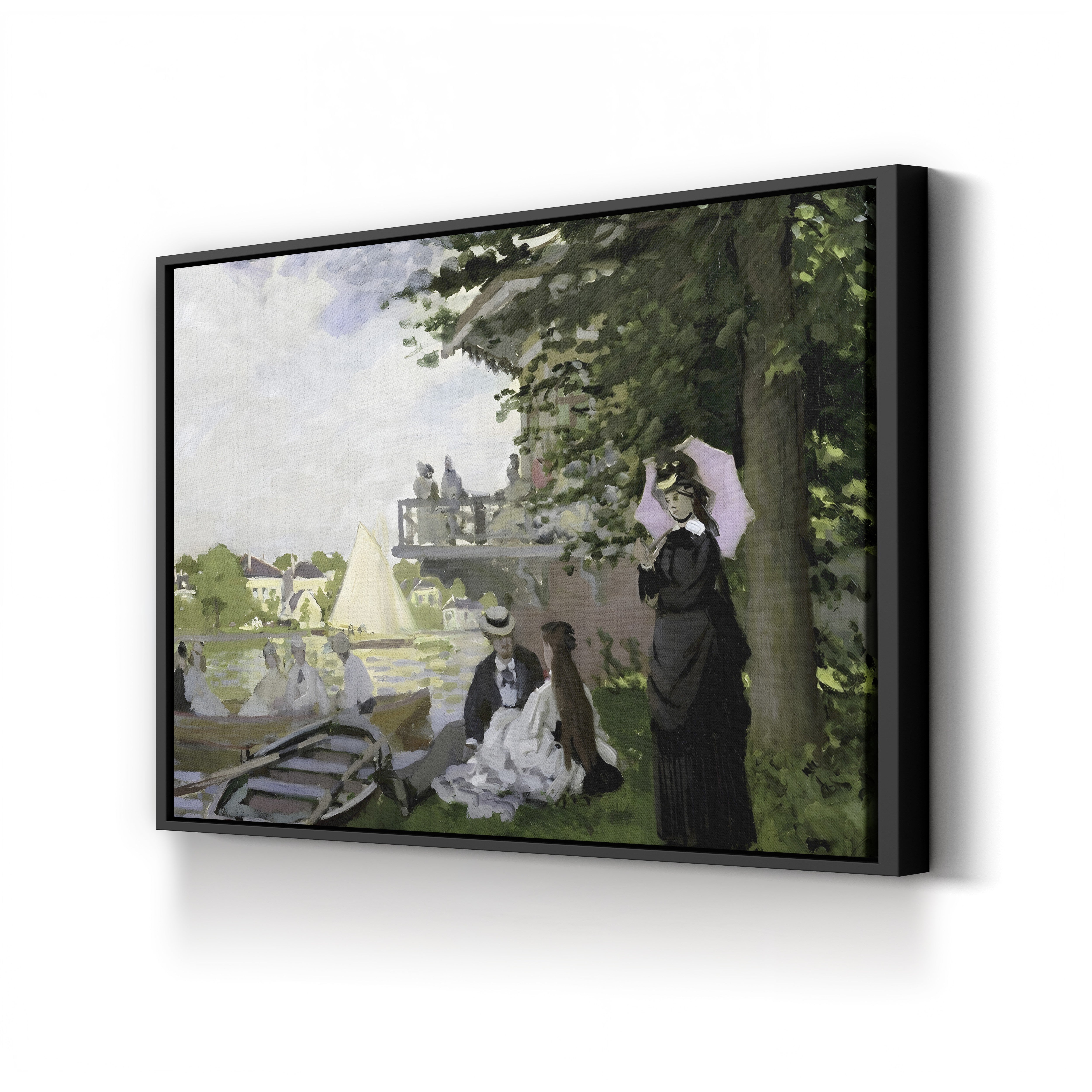 Garden House on the Zaan, Zaandam, 1871 – Claude Monet Wall Art | Impressionist Dutch Landscape Print