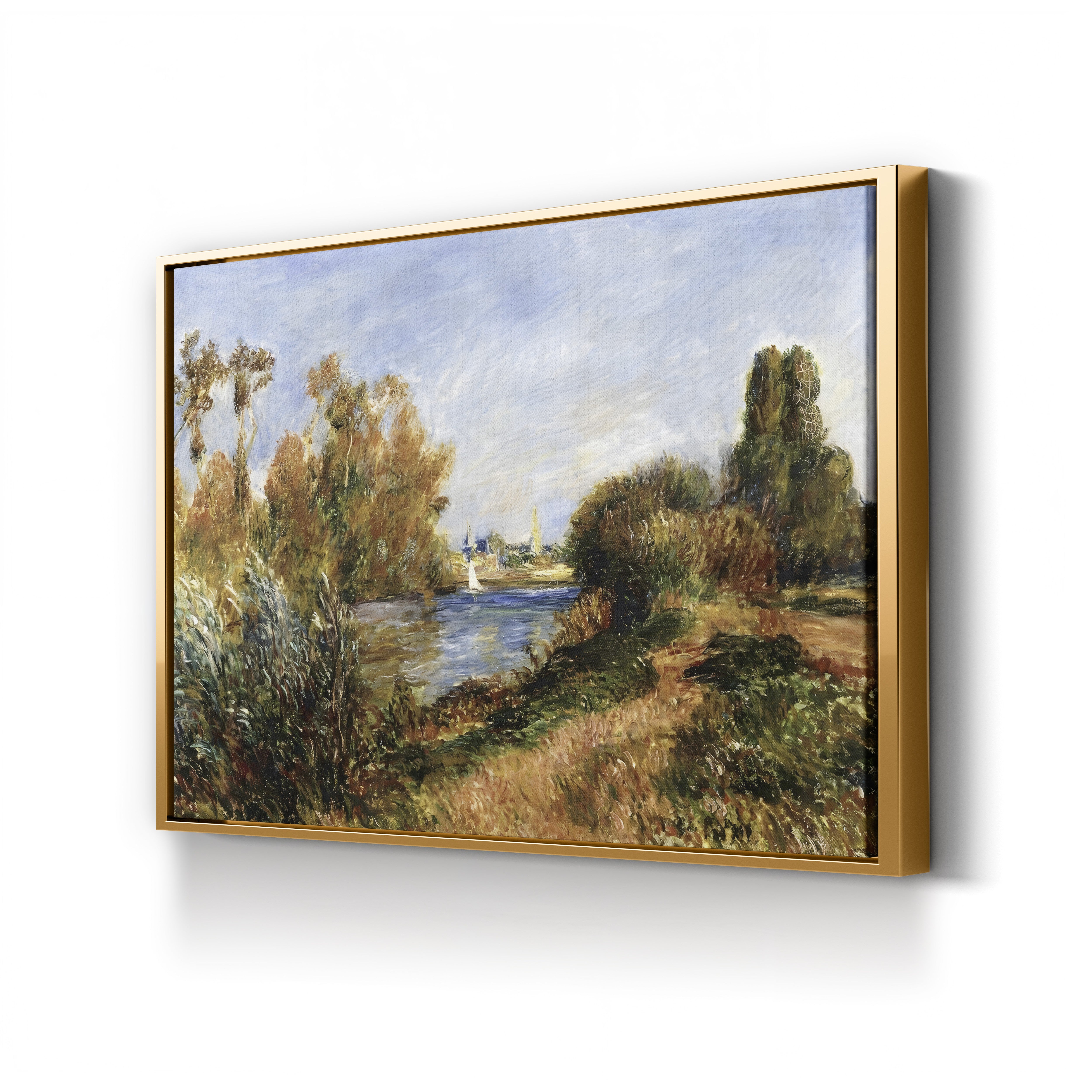 The Seine at Argenteuil, 1888 – Pierre-Auguste Renoir Wall Art | Impressionist River Canvas Print