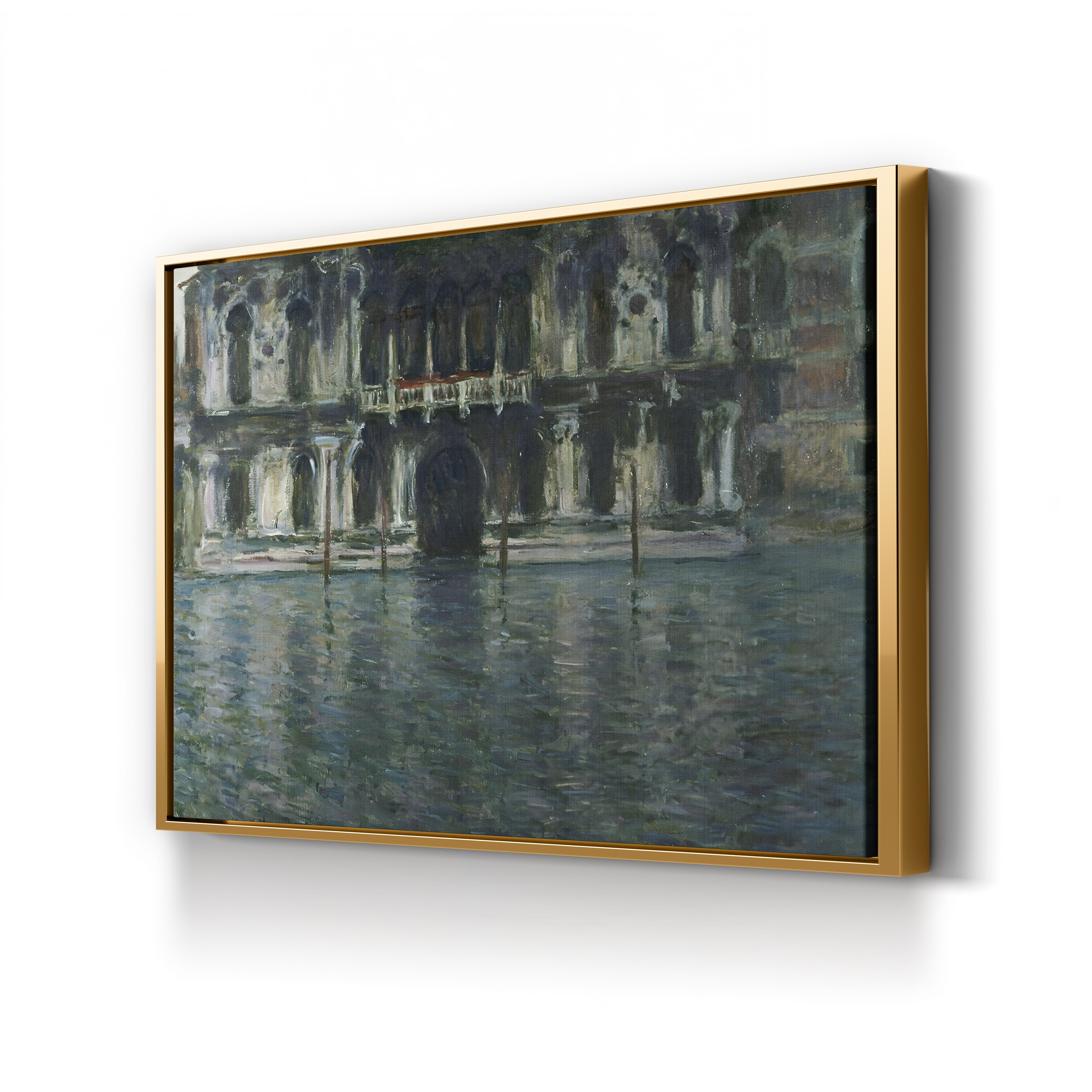 Palazzo Contarini, 1908 – Claude Monet Wall Art | Late Impressionist Venetian Palace Canvas Print