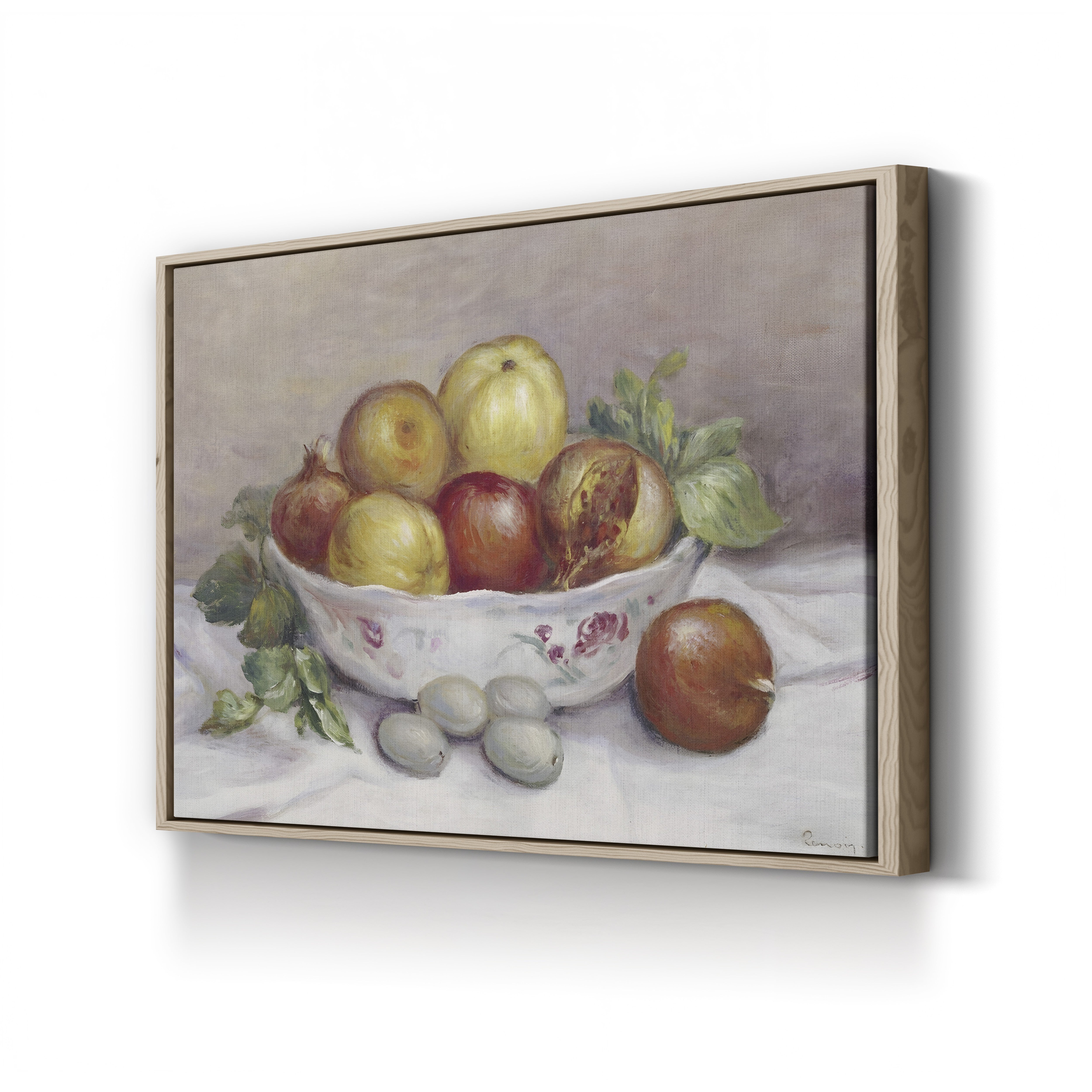 Still Life with a Pomegranate – Renoir Wall Art | Impressionist Fruit Canvas