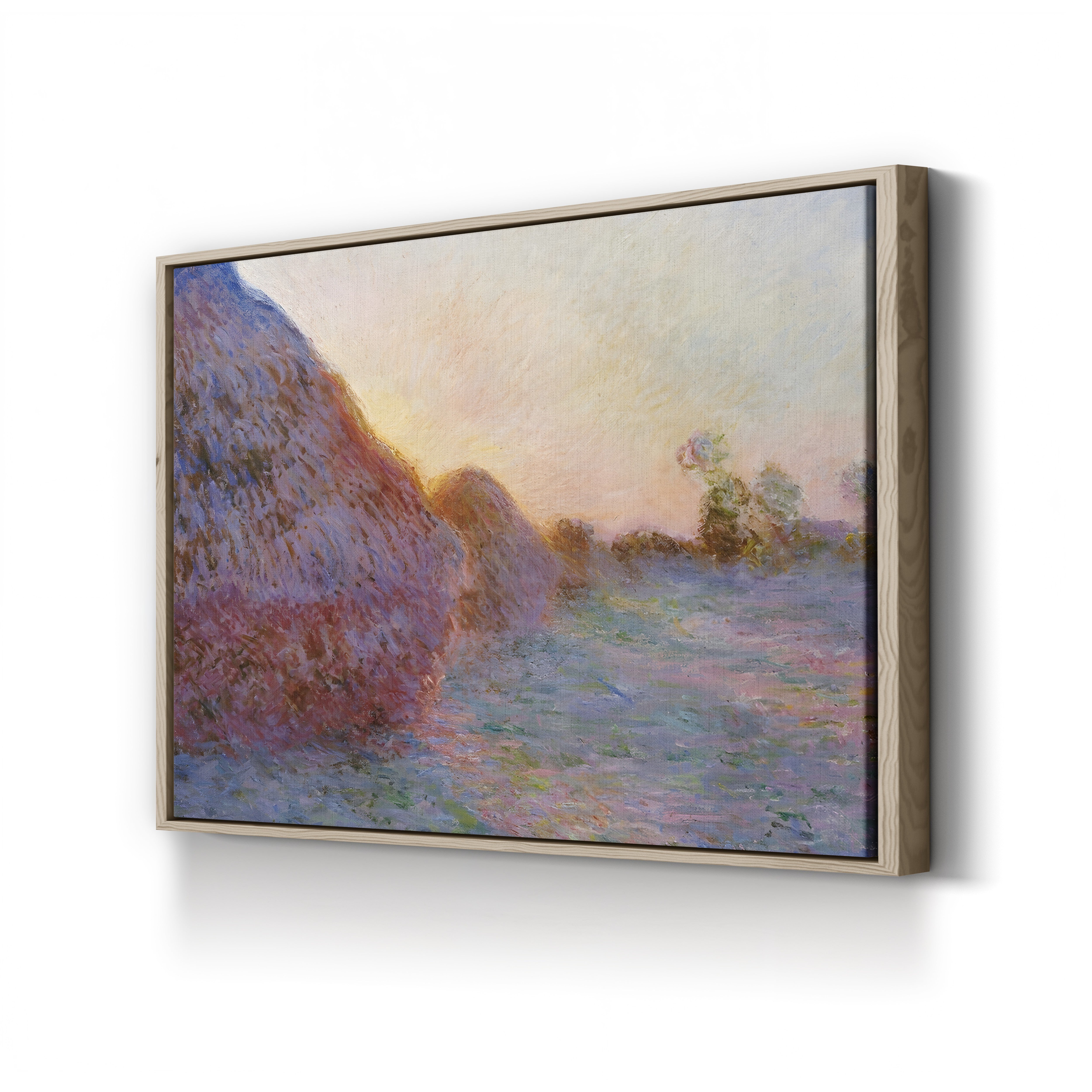 Haystacks – Claude Monet Wall Art | Impressionist Rural Landscape Canvas Print