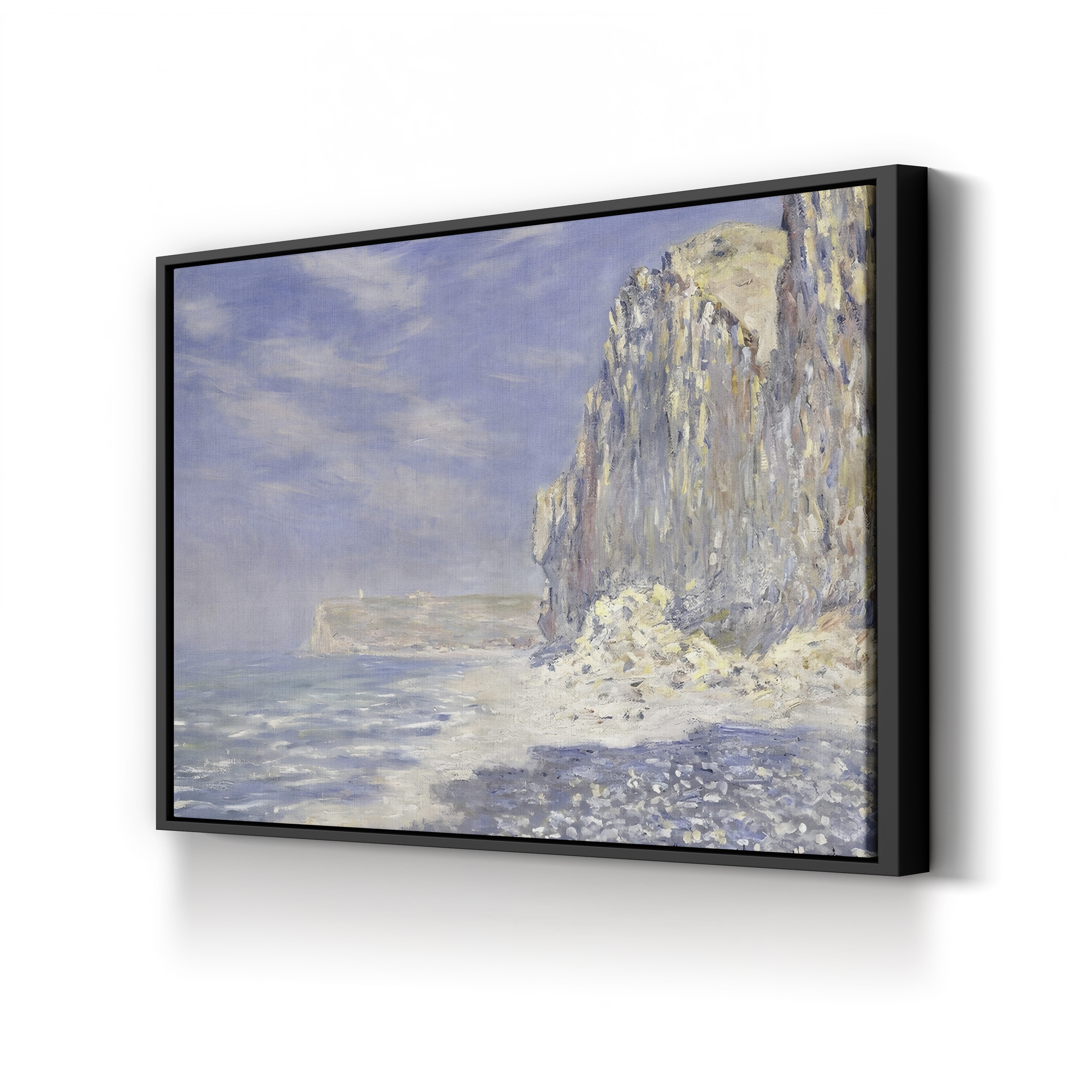 Cliffs Near Fécamp, 1881 – Claude Monet Wall Art | Impressionist Normandy Coastal Canvas Print