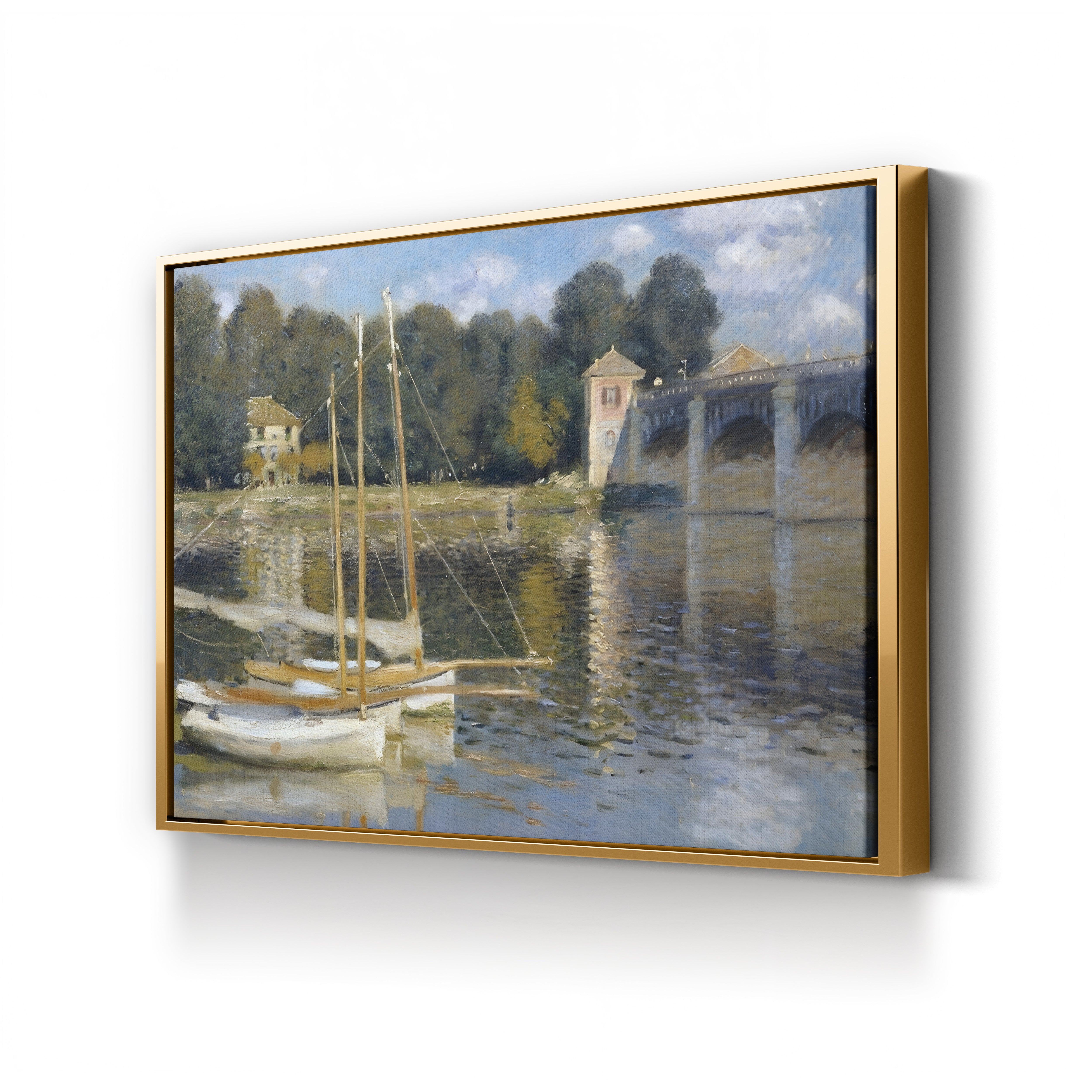 Bridge at Argenteuil, 1874 – Claude Monet Wall Art | Iconic Impressionist Canvas Print