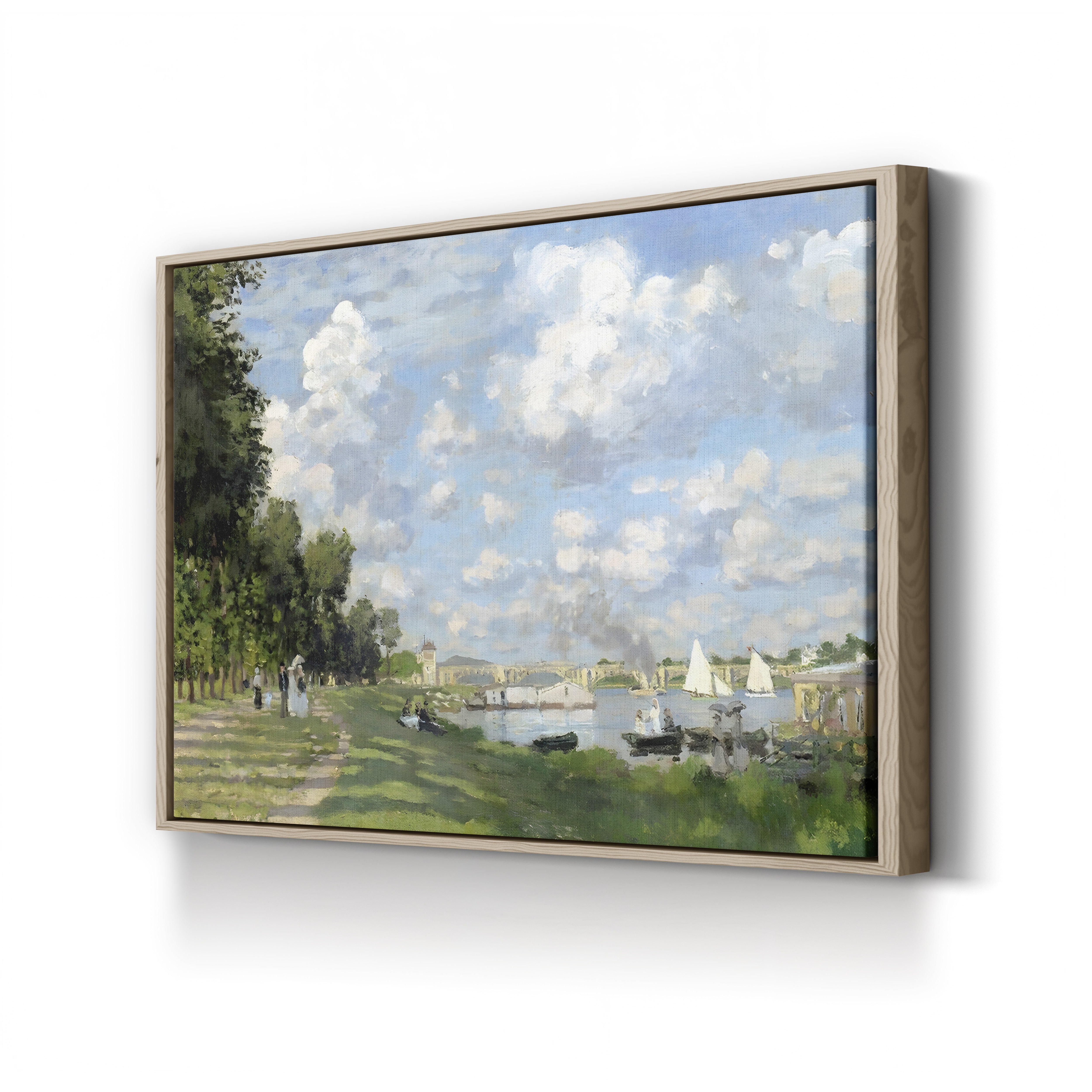 Bassin d'Argenteuil, c. 1872 – Claude Monet Wall Art | Early Impressionist Seine Canvas Print