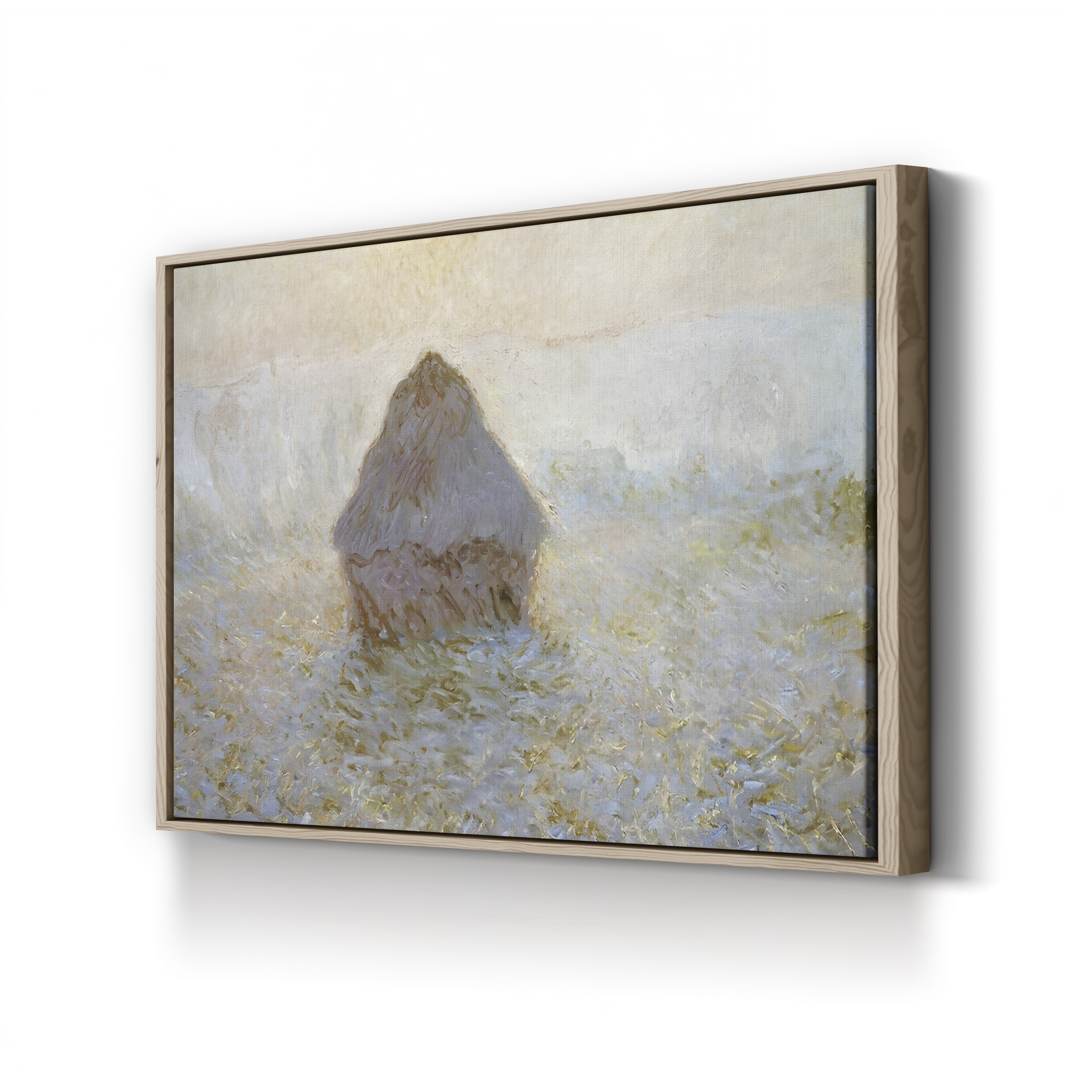Haystacks, Sun in the Mist – Claude Monet Wall Art | Impressionist Series Canvas Print