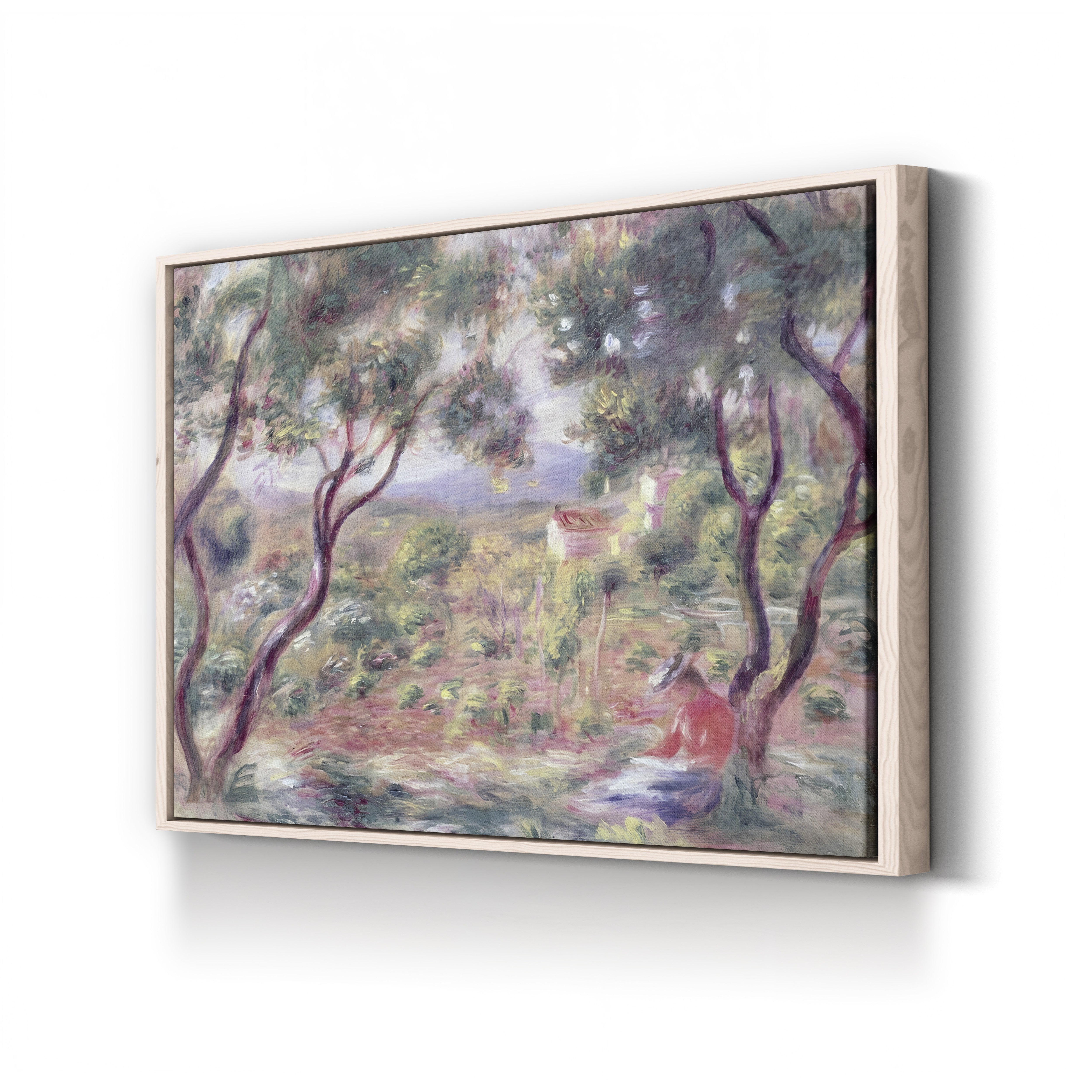The Vines at Cagnes, 1906 – Pierre-Auguste Renoir Wall Art | Impressionist Landscape Canvas Print