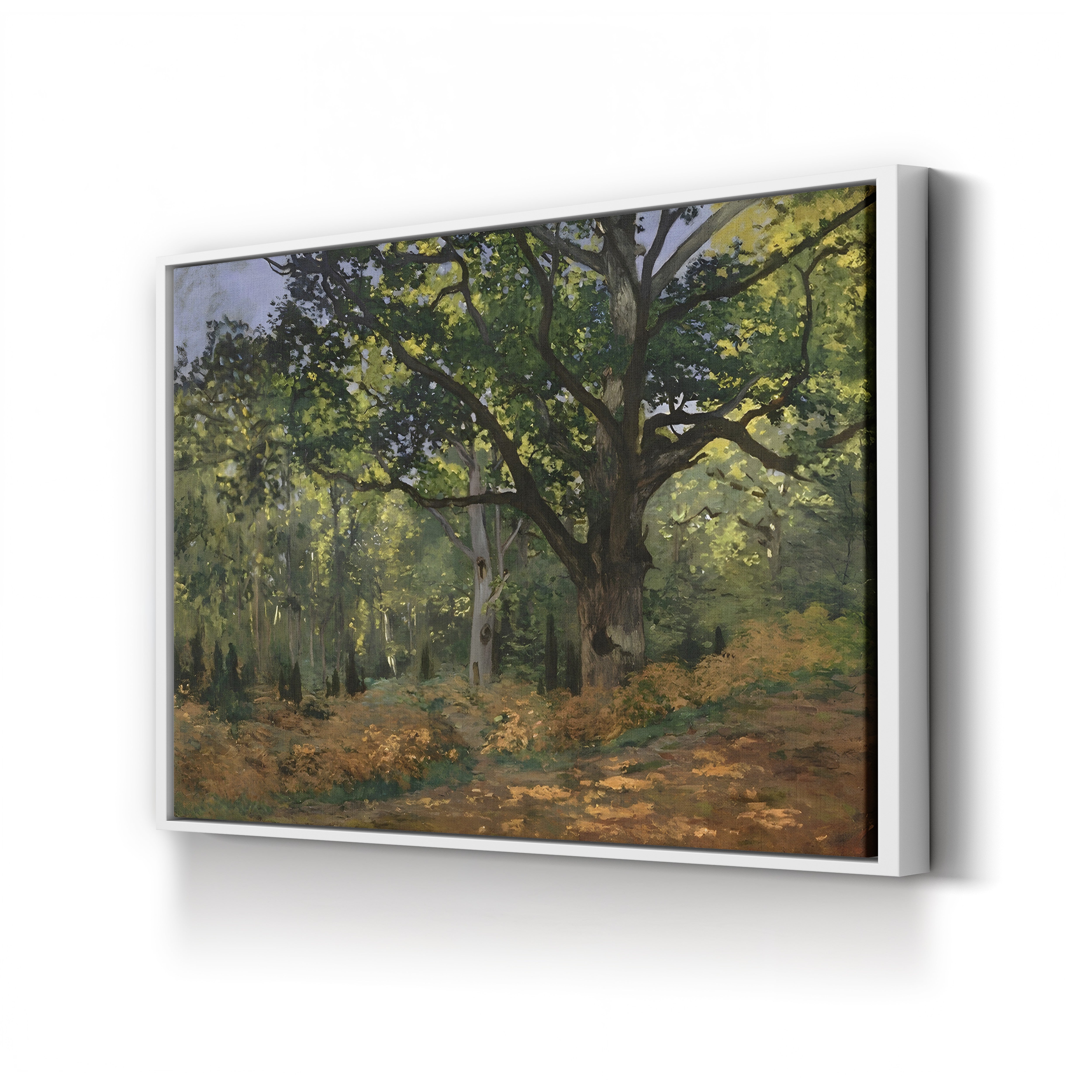 The Bodmer Oak, Fontainebleau Forest (Un chêne au Bas-Bréau, le Bodmer), 1865 by Claude Monet