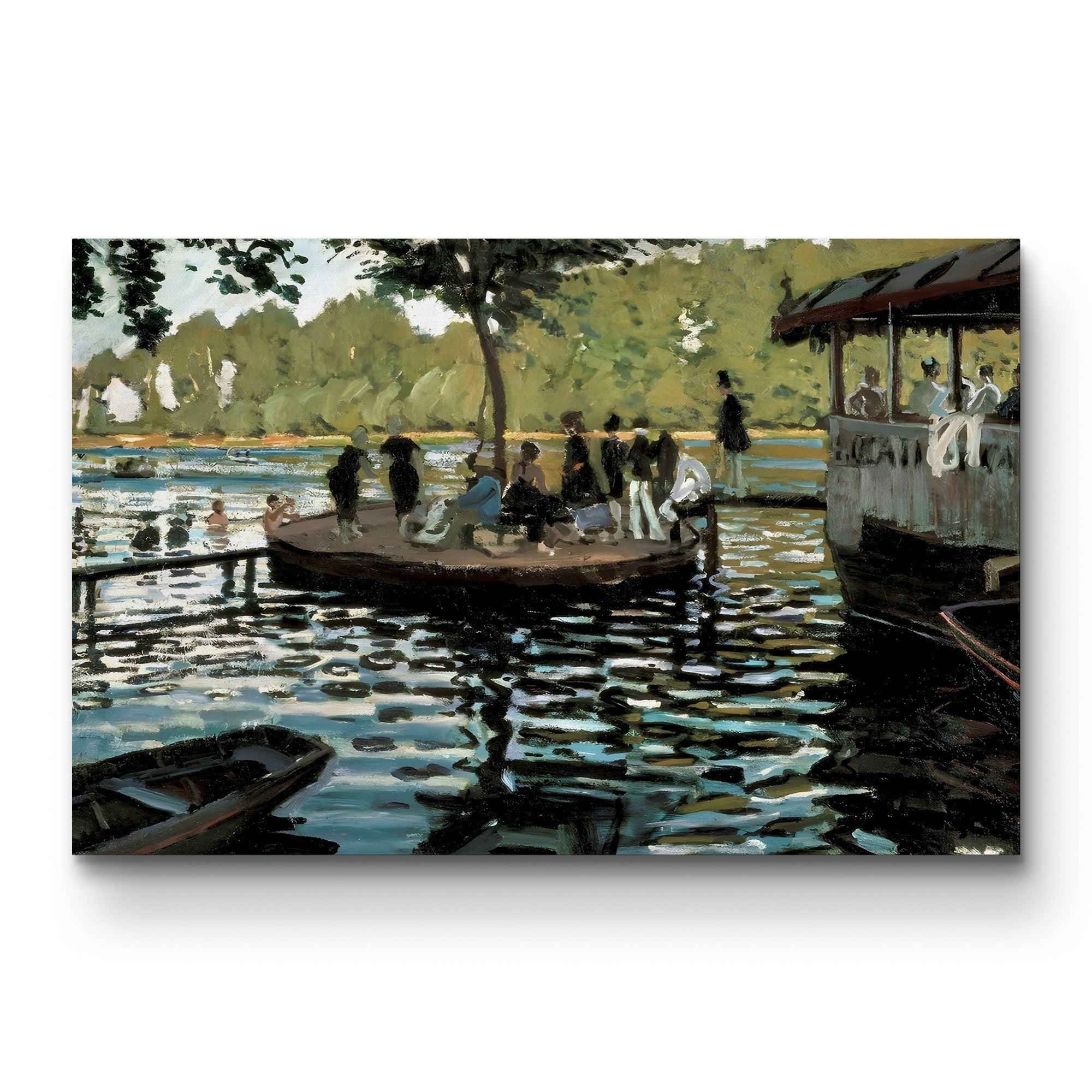 La Grenouillère – Pierre-Auguste Renoir Wall Art | Impressionist River Canvas Print