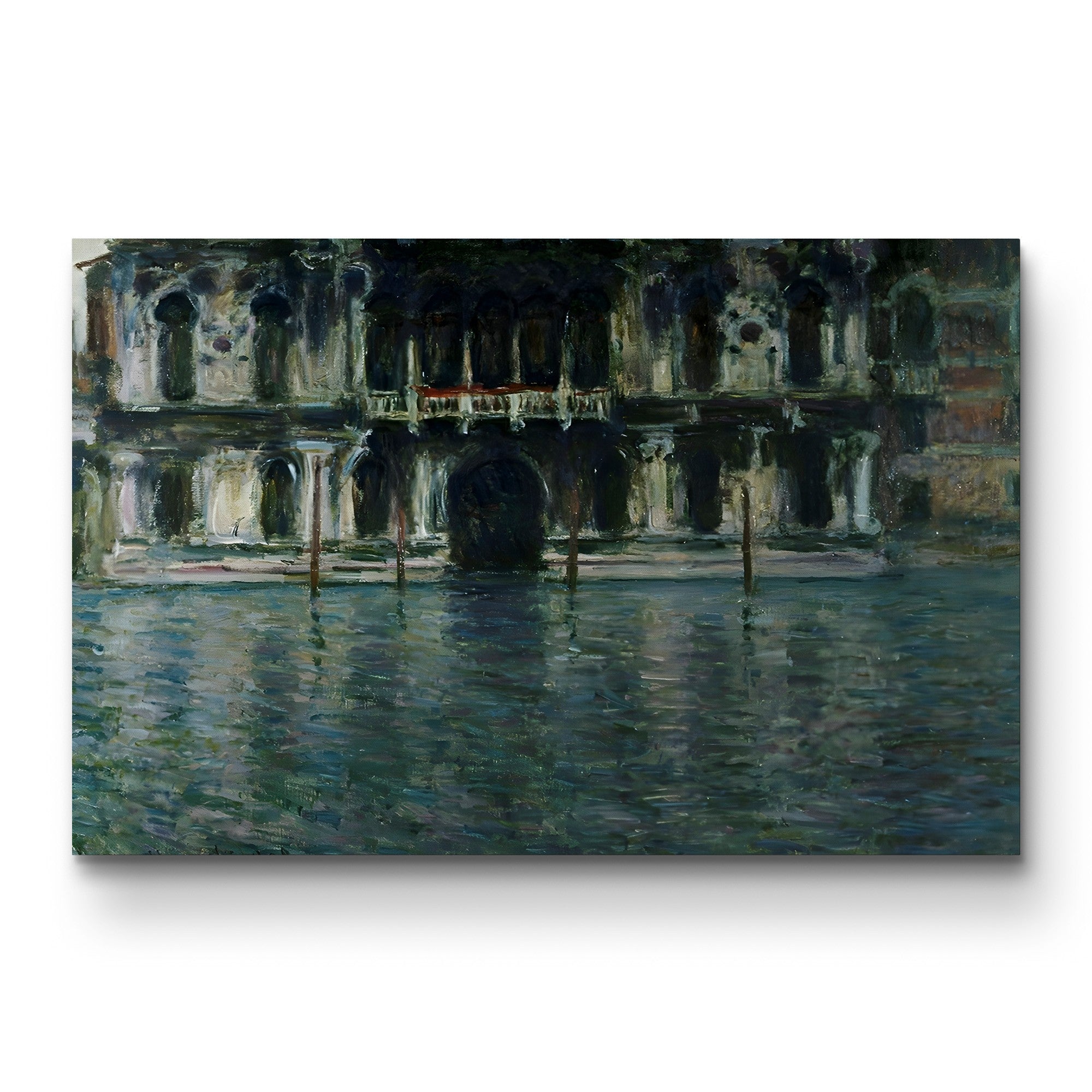 Palazzo Contarini, 1908 – Claude Monet Wall Art | Late Impressionist Venetian Palace Canvas Print