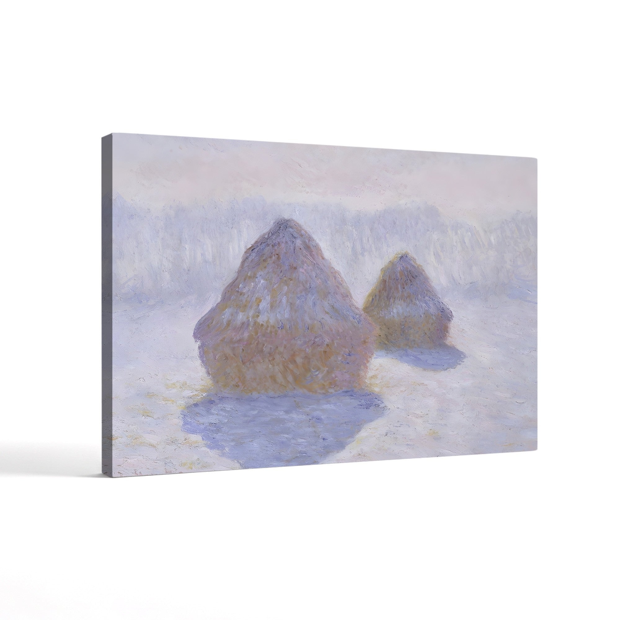 Haystacks, Effect of Snow and Sun, 1891 – Claude Monet Wall Art | Impressionist Series Canvas Print