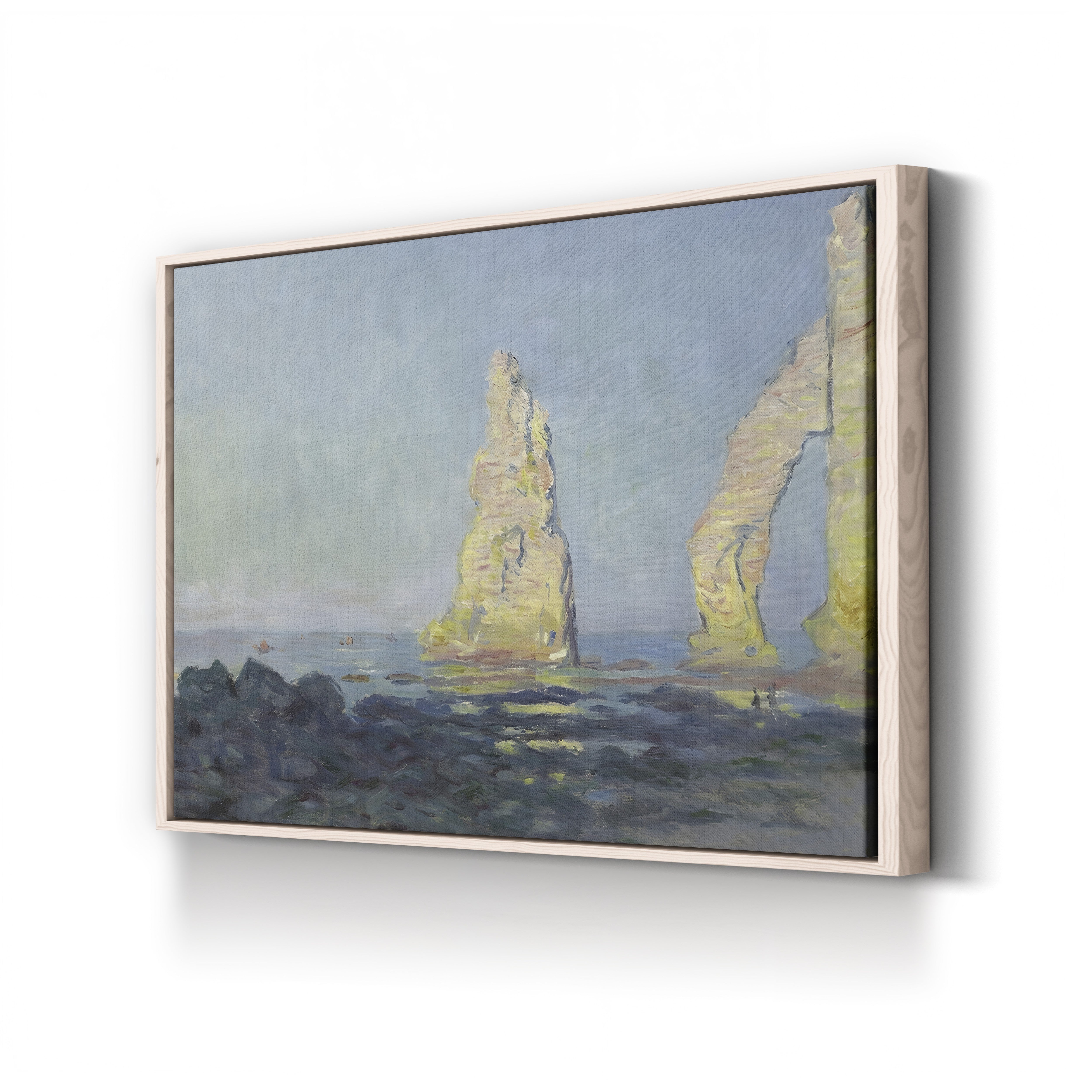 The Needle of Étretat, Low Tide (Aiguille d’Étretat, marée basse), 1883 by Claude Monet