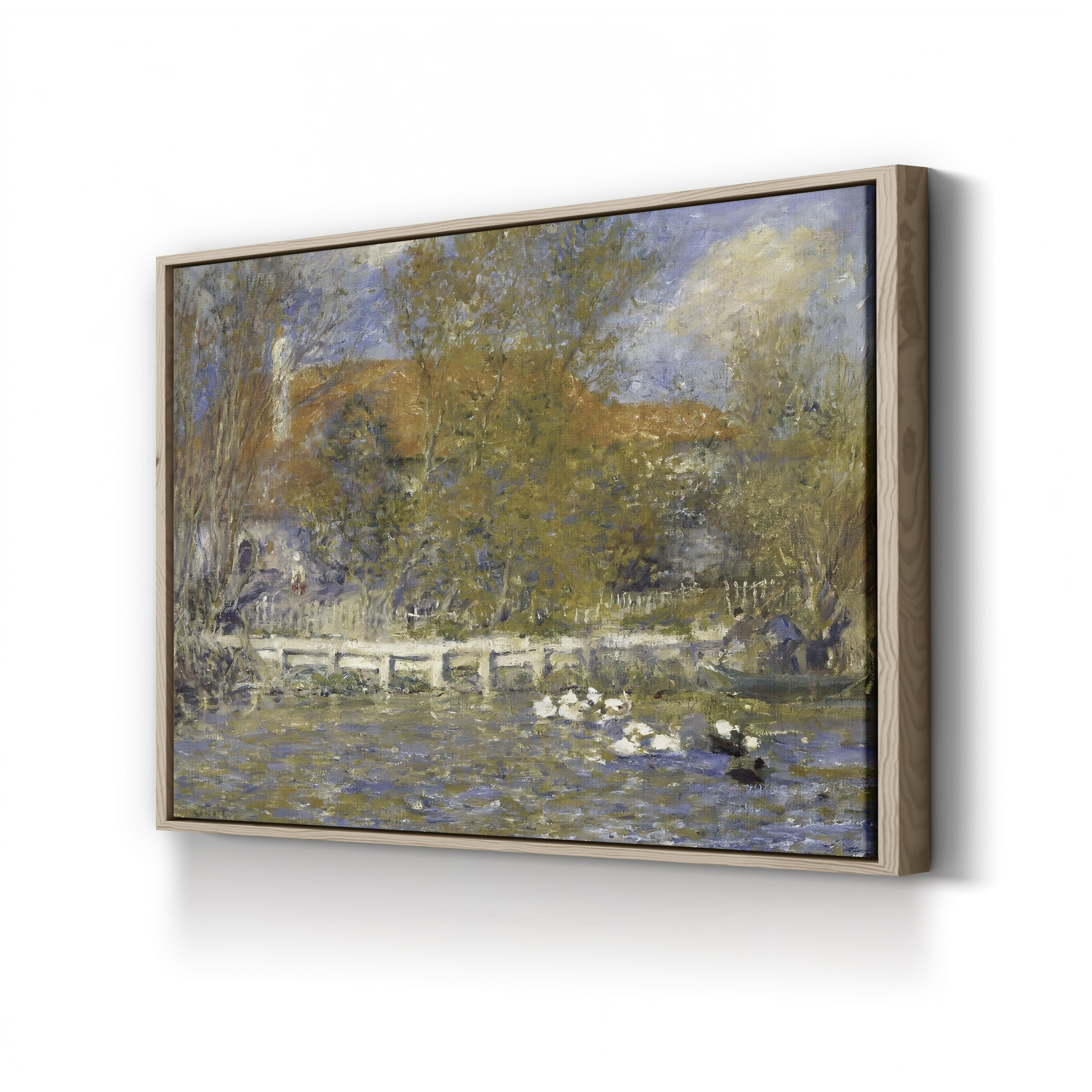 The Duck Pond, 1873 – Pierre-Auguste Renoir Wall Art | Impressionist Landscape Canvas Print