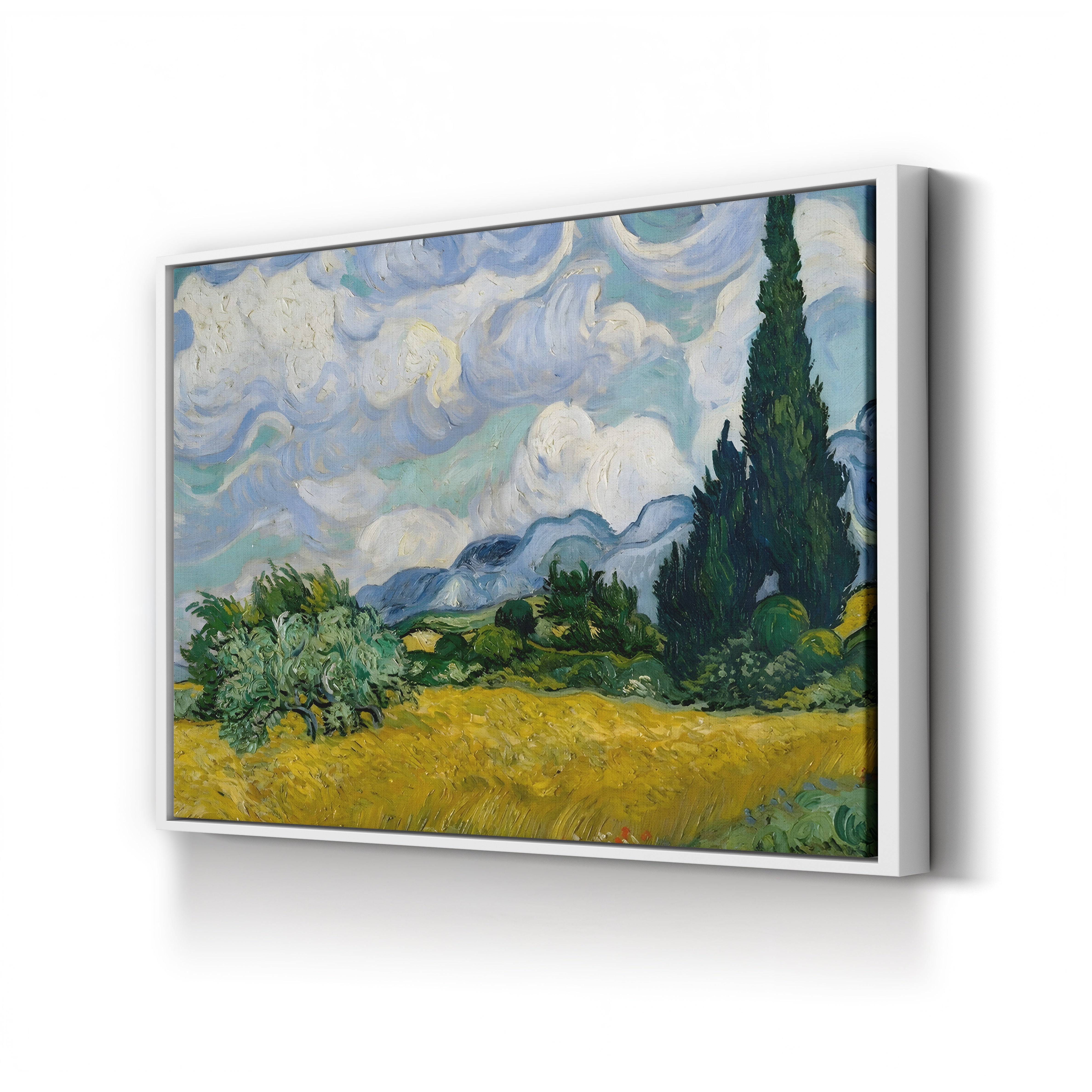 Cypresses II – Vincent van Gogh Wall Art | Post-Impressionist Landscape Canvas Print
