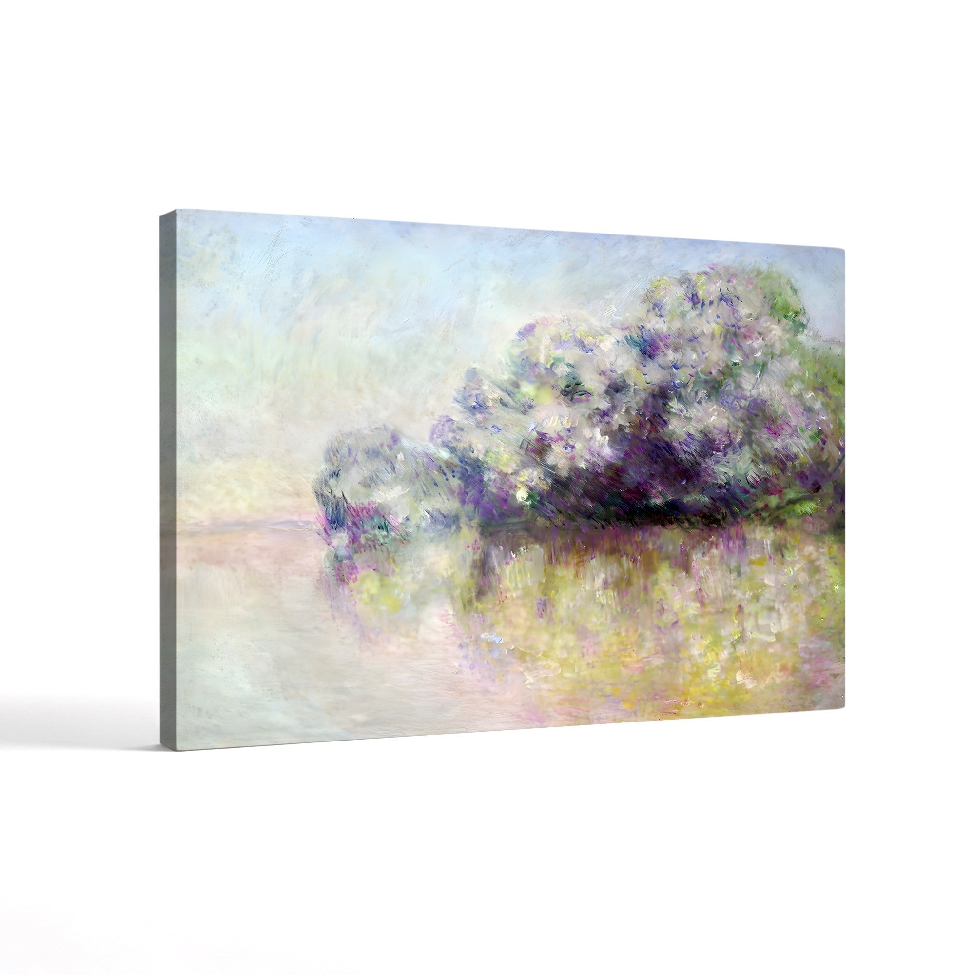 Île aux Orties near Vernon – Claude Monet Wall Art | Impressionist River Landscape Canvas Print