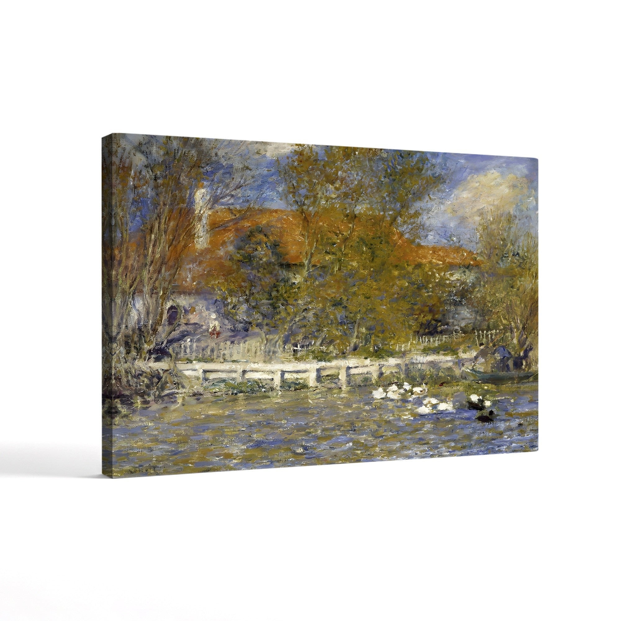 The Duck Pond, 1873 – Pierre-Auguste Renoir Wall Art | Impressionist Landscape Canvas Print