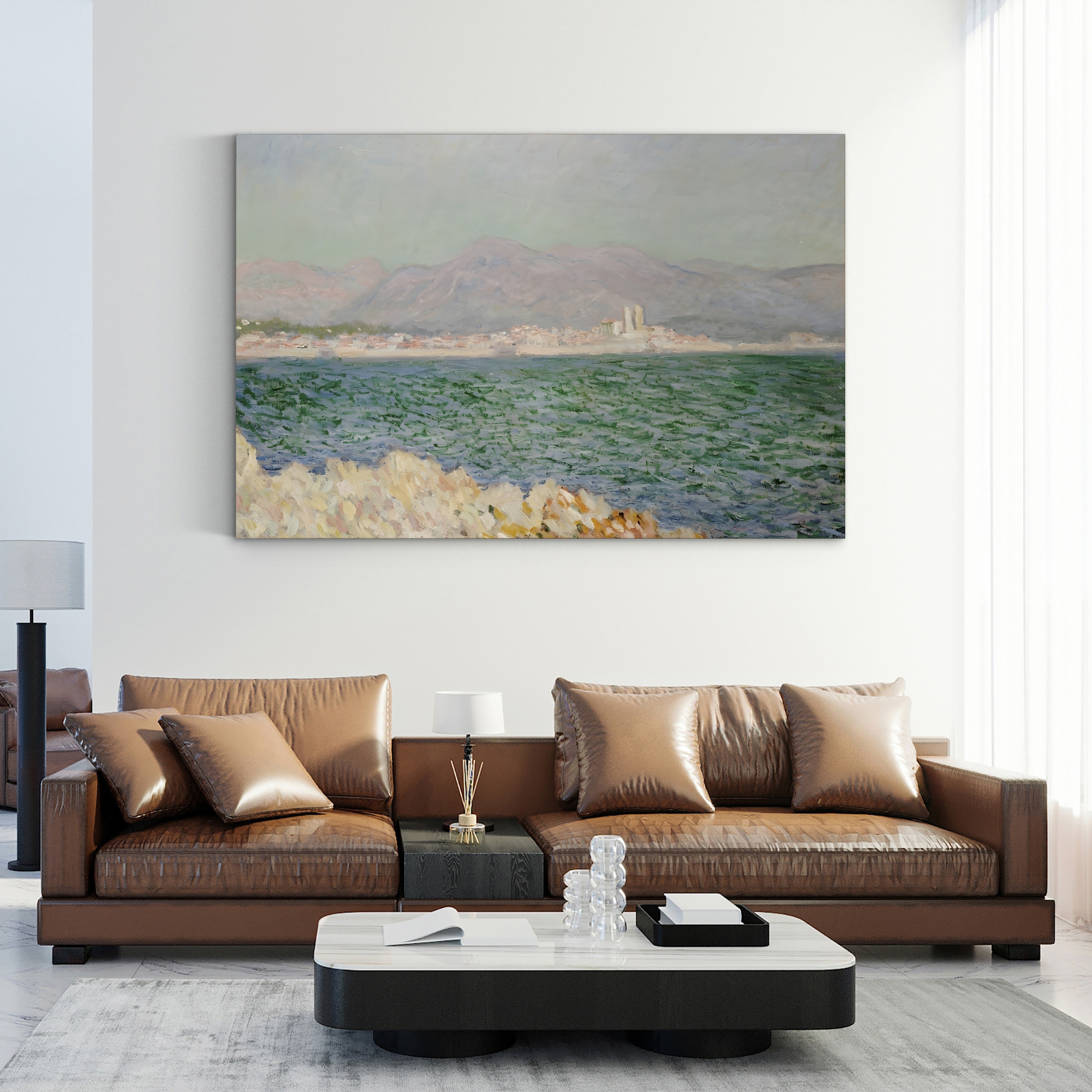 Gulf of Antibes, 1888 – Claude Monet Wall Art | Impressionist Mediterranean Seascape Canvas Print