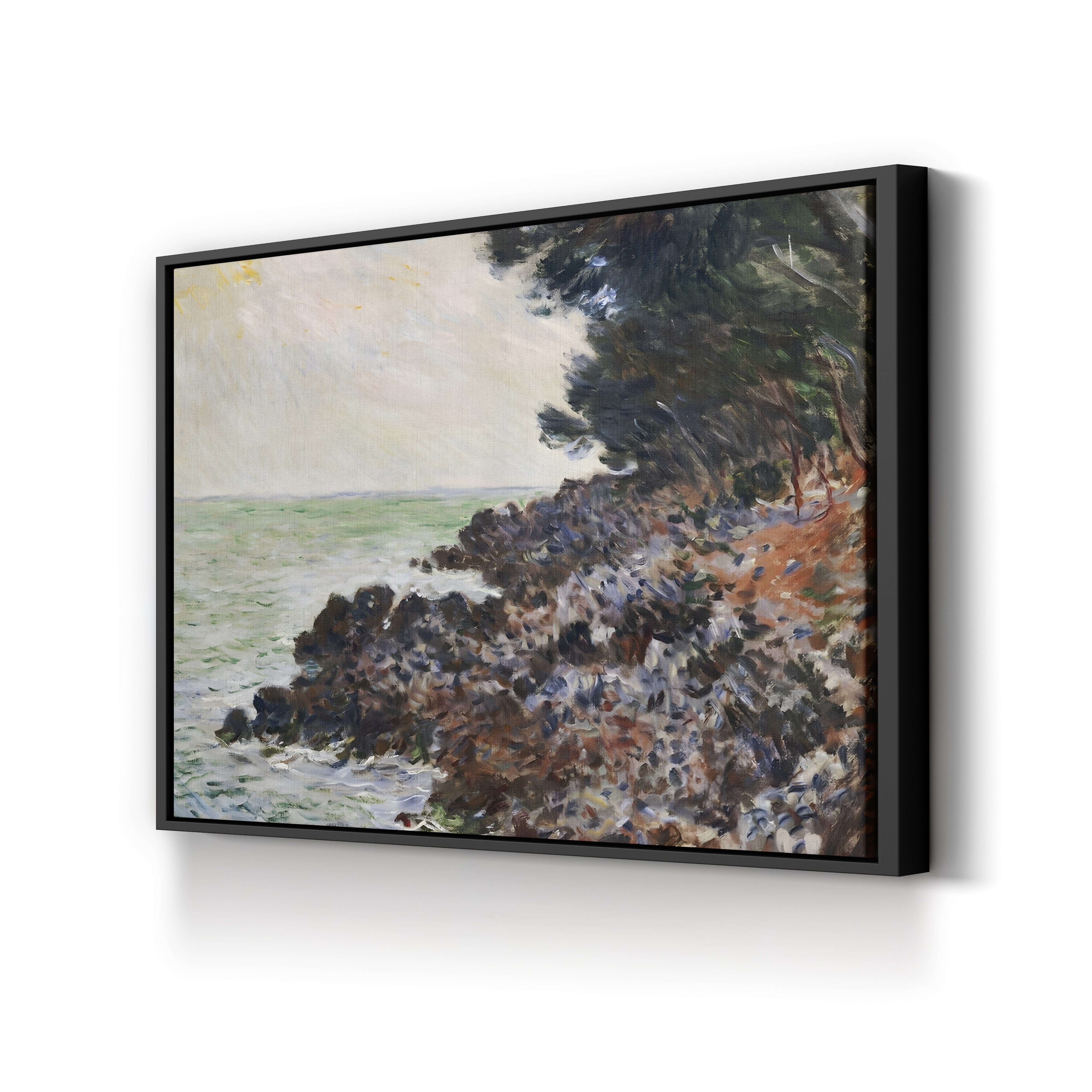 Cap Martin – Claude Monet Wall Art | Impressionist Mediterranean Coast Canvas Print