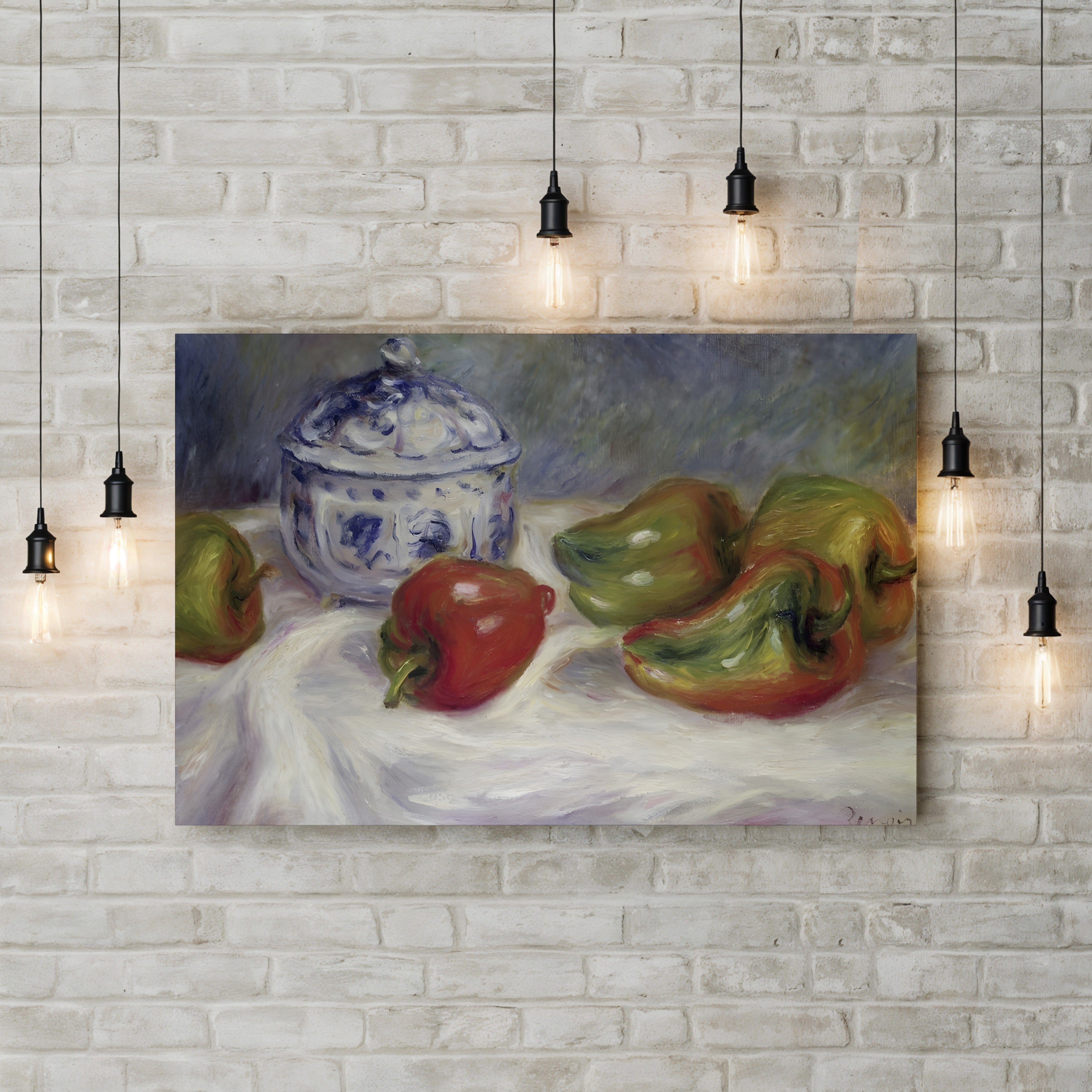 Sugar Bowl and Red Peppers, 1905 – Renoir Wall Art | Impressionist Canvas