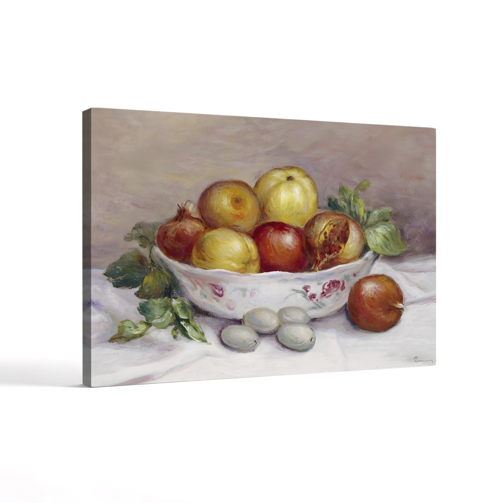Still Life with a Pomegranate – Renoir Wall Art | Impressionist Fruit Canvas