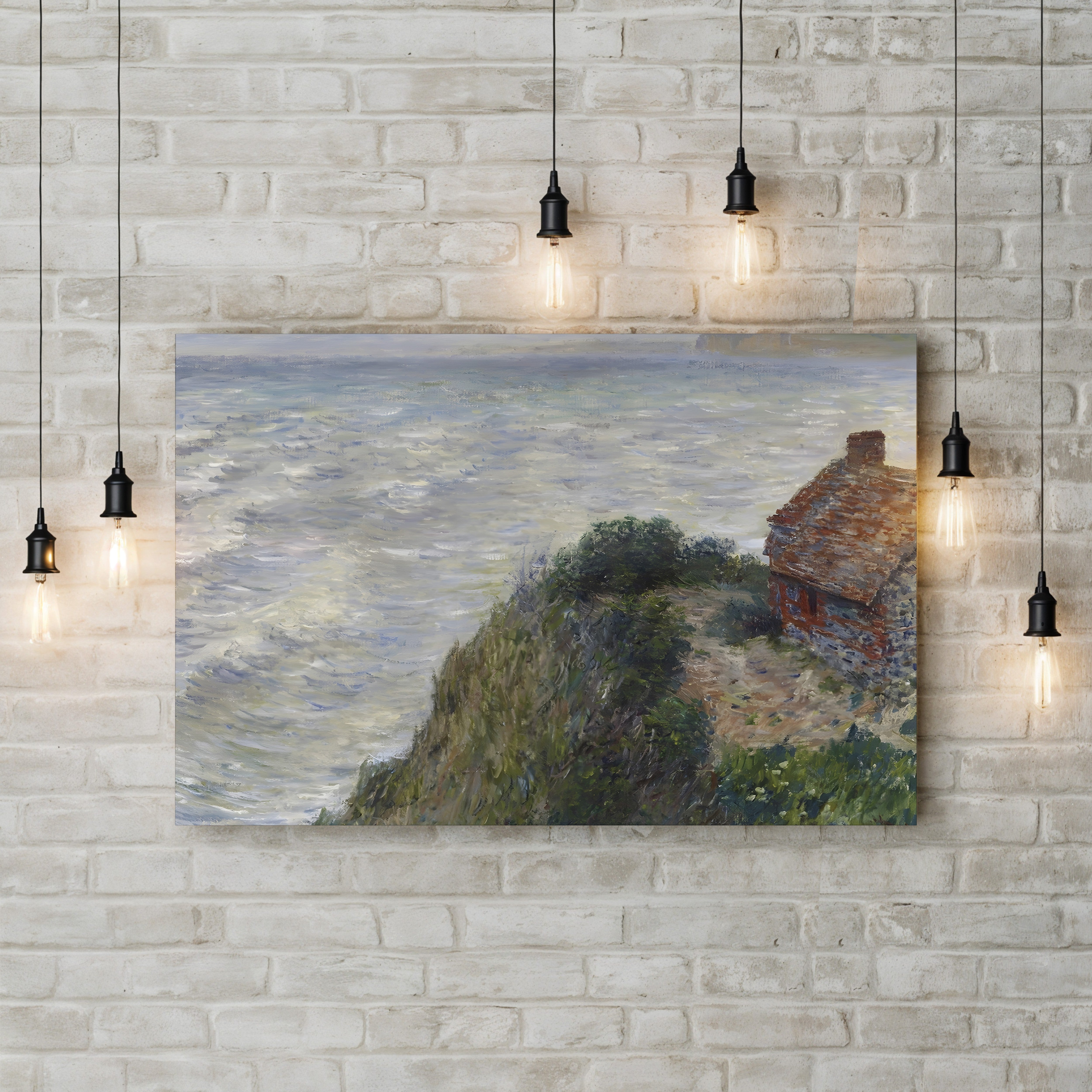 Fisherman's House at Petit-Ailly, 1882 – Claude Monet Wall Art | Impressionist Normandy Coastal Print