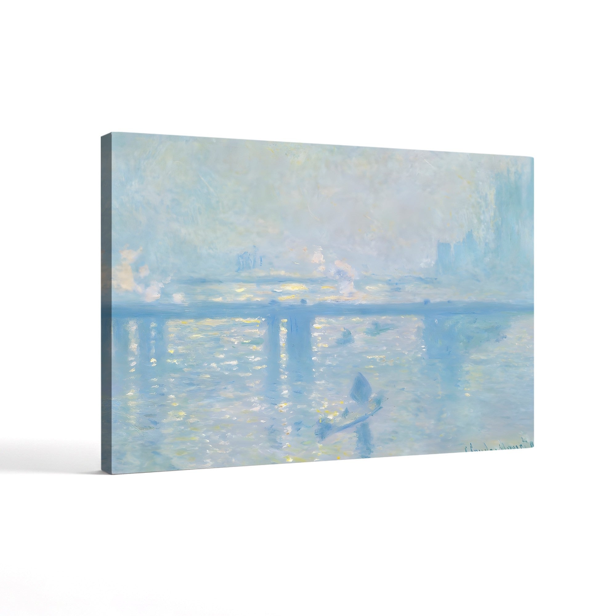 Charing Cross Bridge, London – Claude Monet Wall Art | Impressionist Thames Series Canvas Print