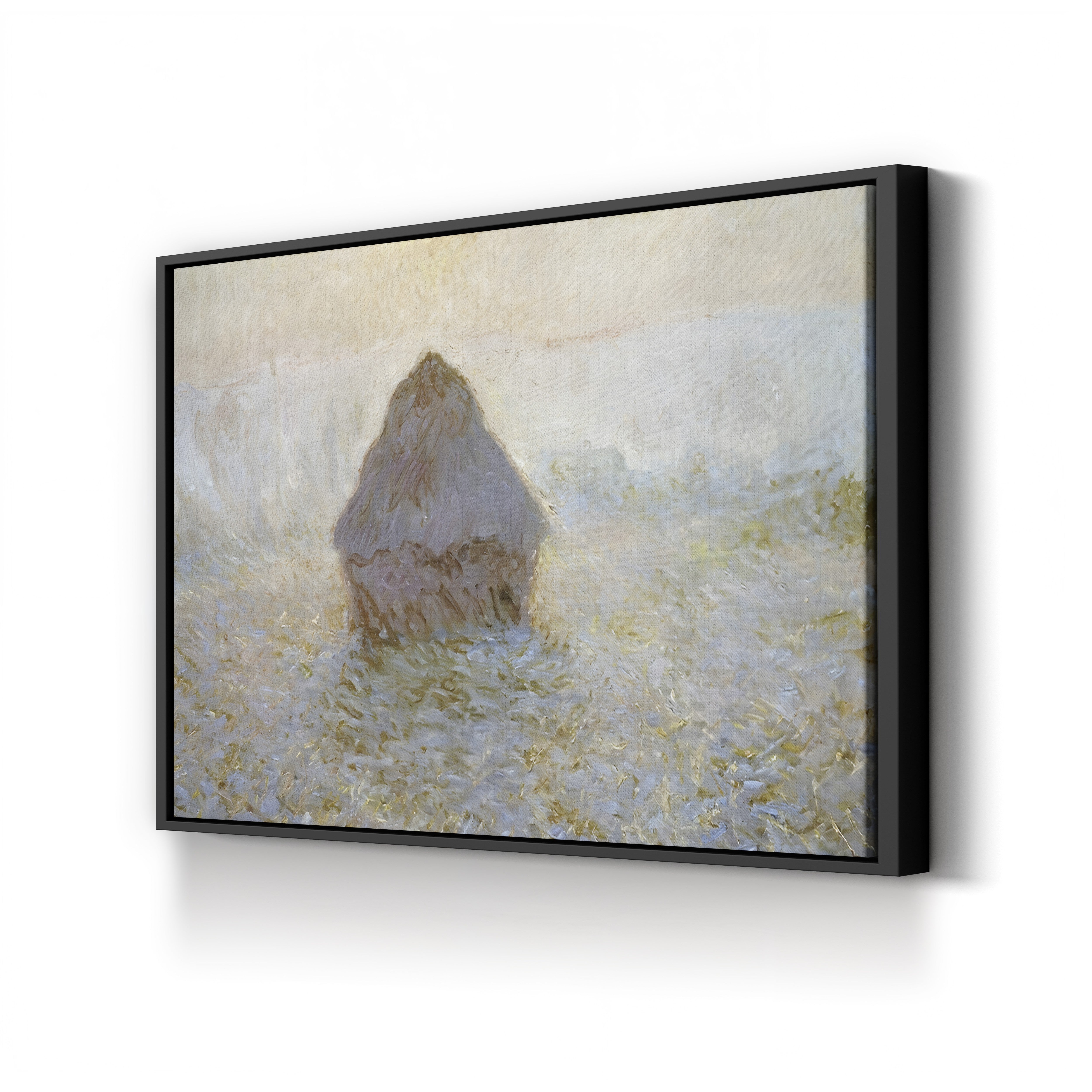Haystacks, Sun in the Mist – Claude Monet Wall Art | Impressionist Series Canvas Print