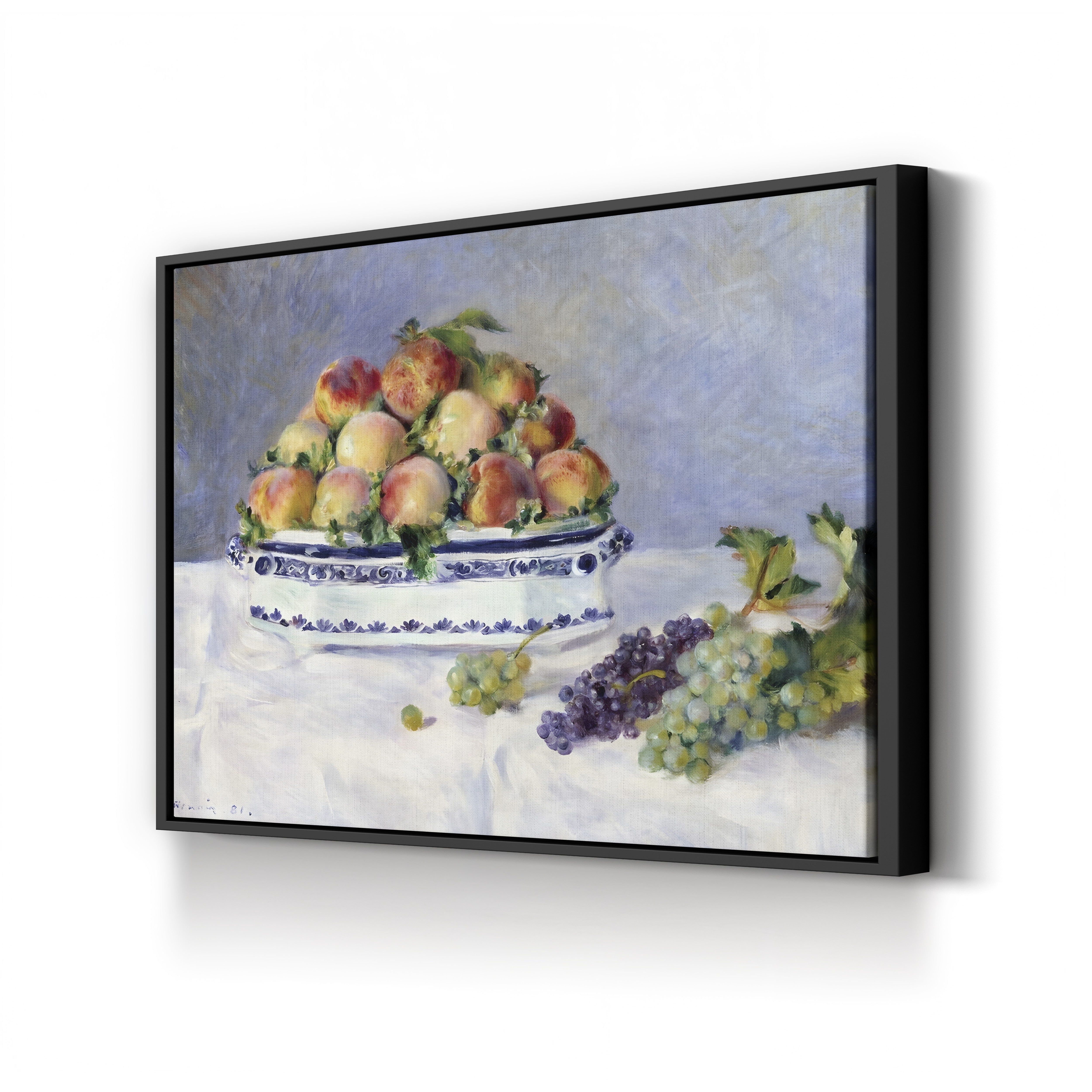 Still Life with Peaches and Grapes – Renoir Wall Art | Impressionist Canvas
