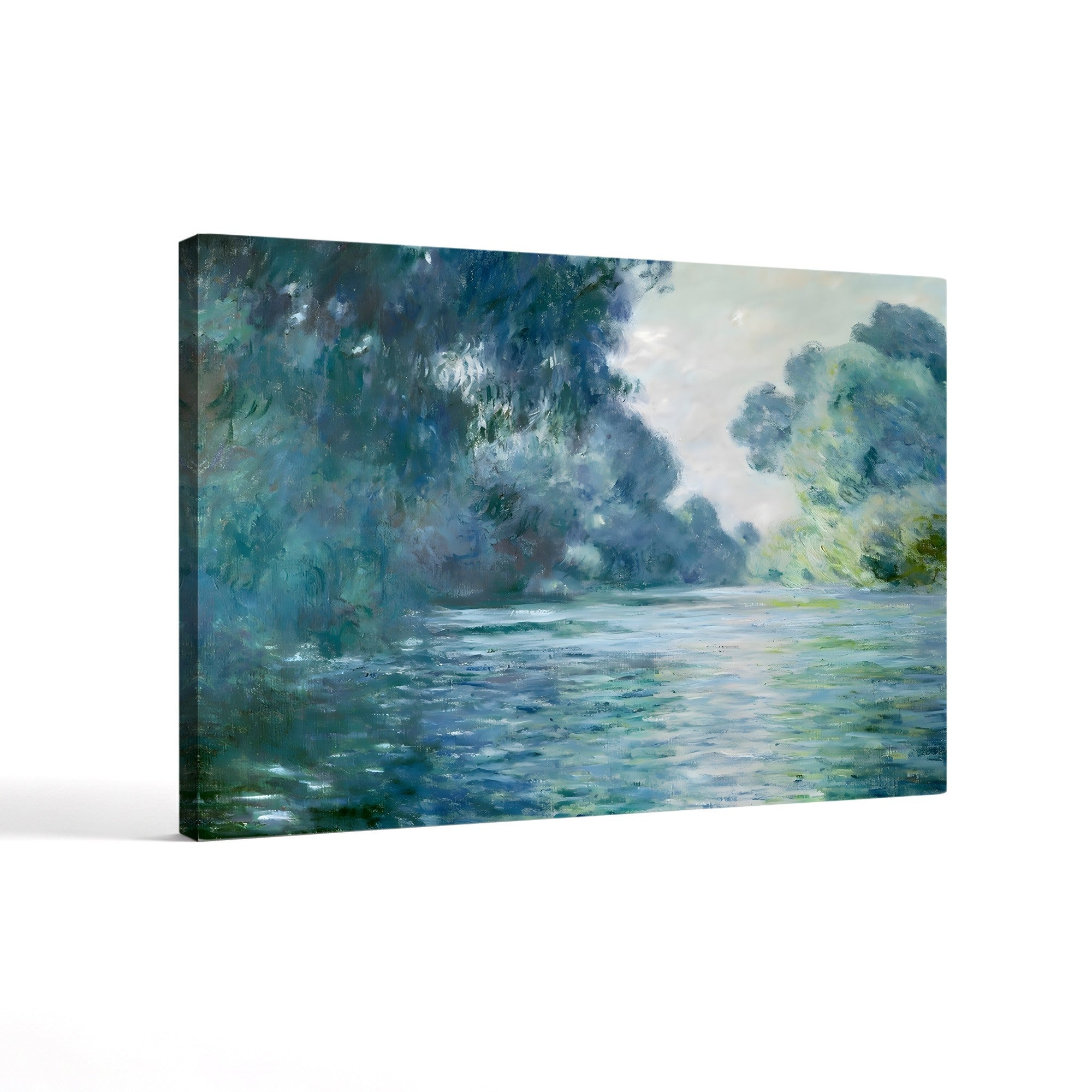 Branch of the Seine near Giverny, 1897 – Claude Monet Wall Art | Late Impressionist Mornings on the Seine Canvas Print
