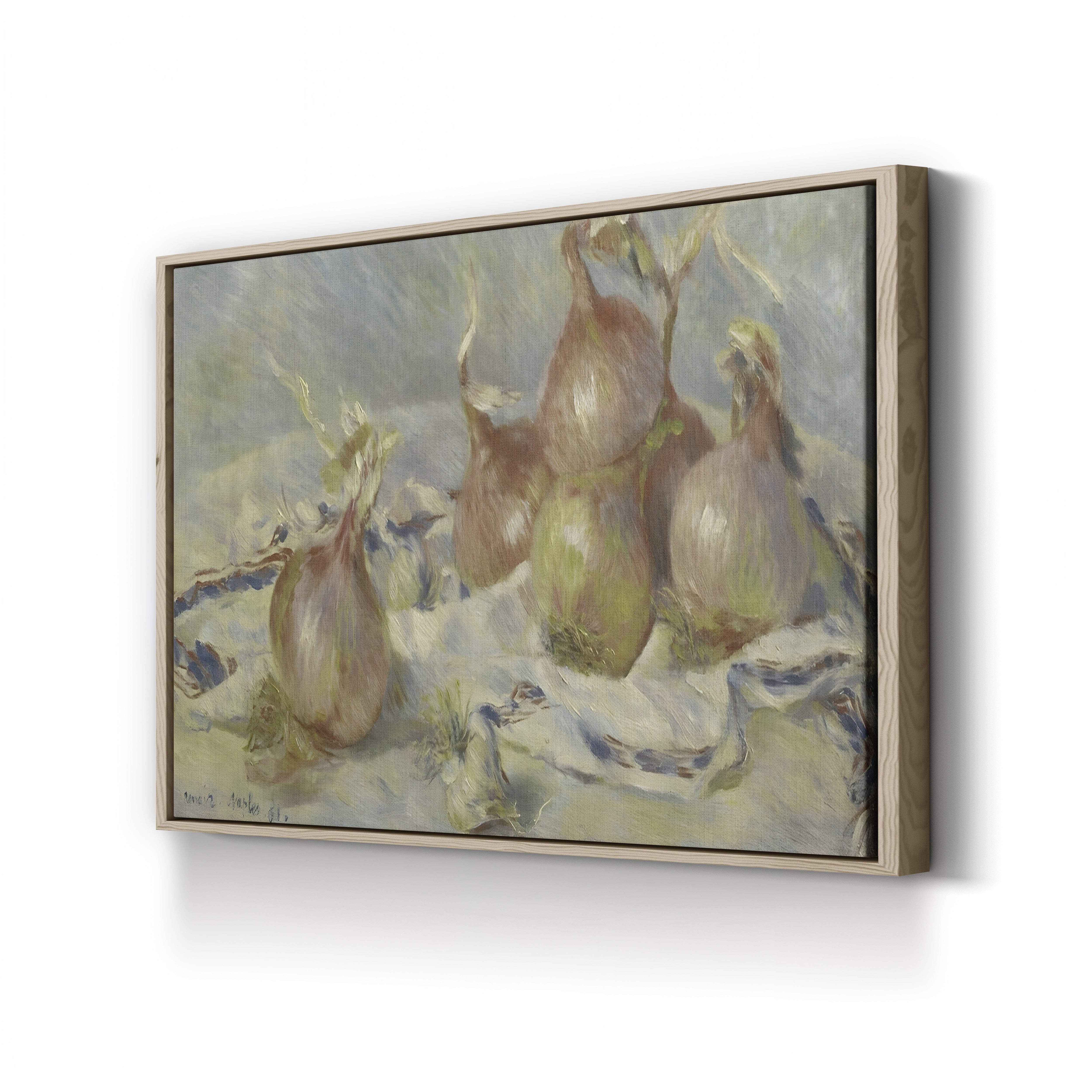 Onions, 1881 – Pierre-Auguste Renoir Wall Art | Impressionist Still Life Canvas Print