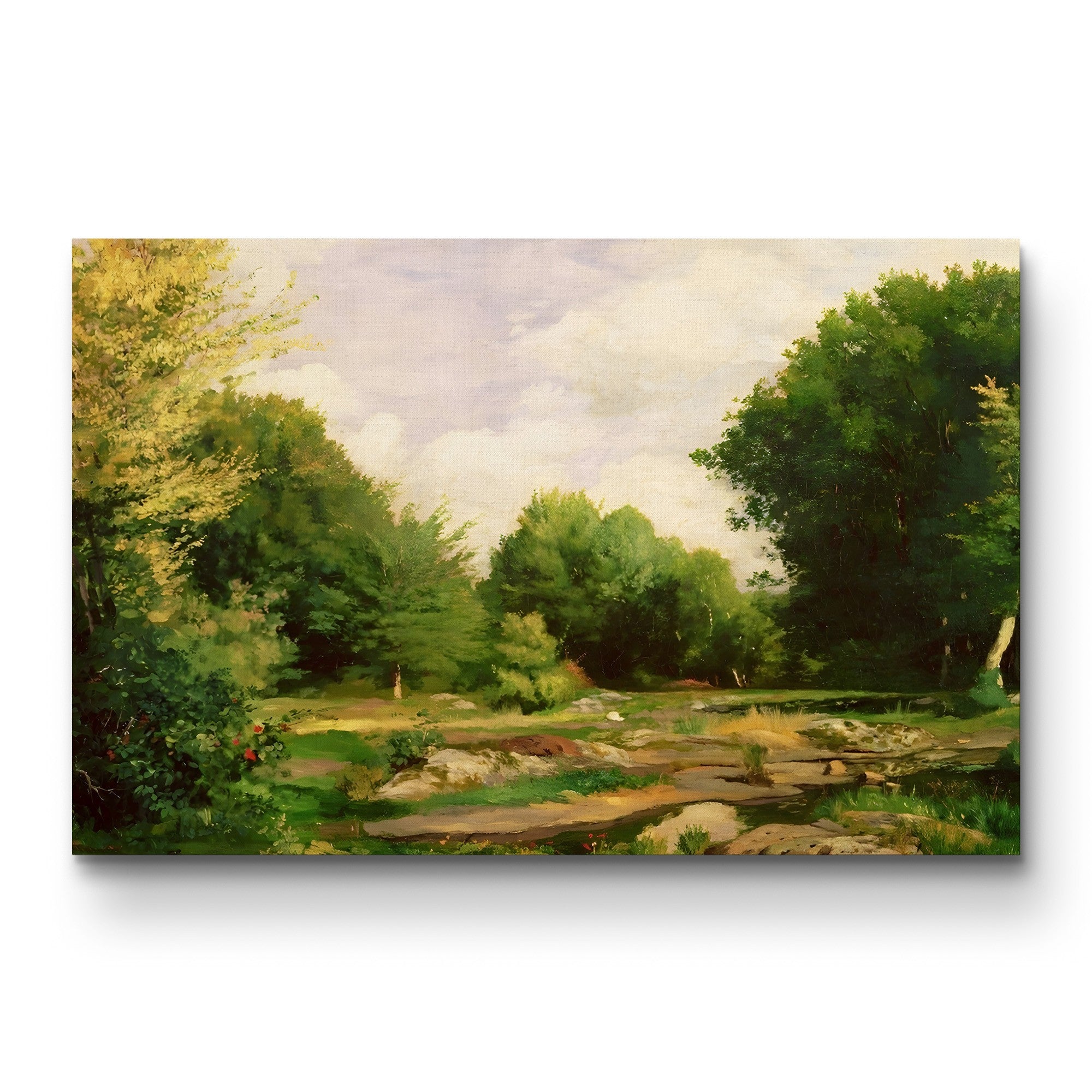 Clearing in the Woods, 1865 – Pierre-Auguste Renoir Wall Art | Early Impressionist Landscape Canvas Print