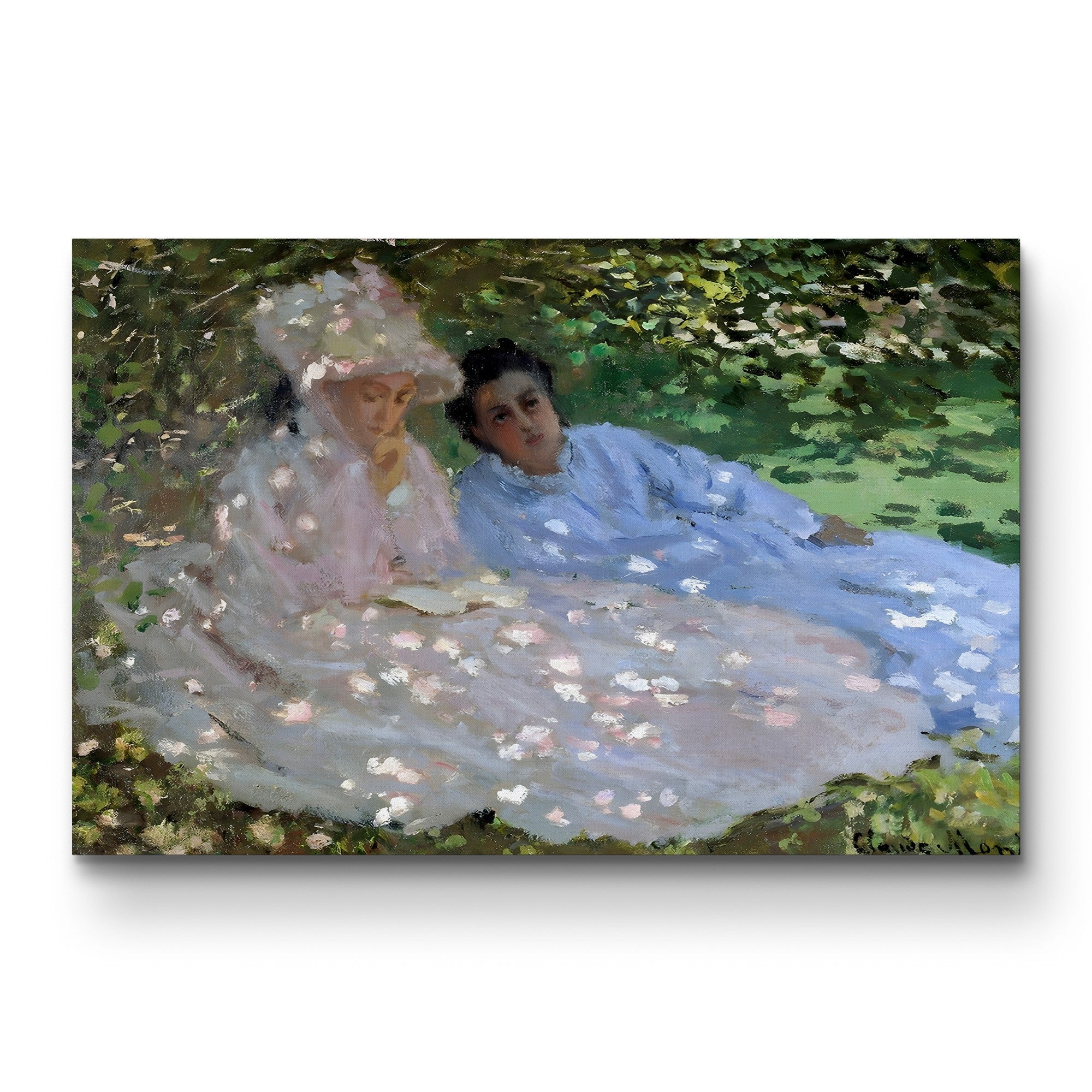 Madame Monet and a Friend in the Garden, 1872 by Claude Monet