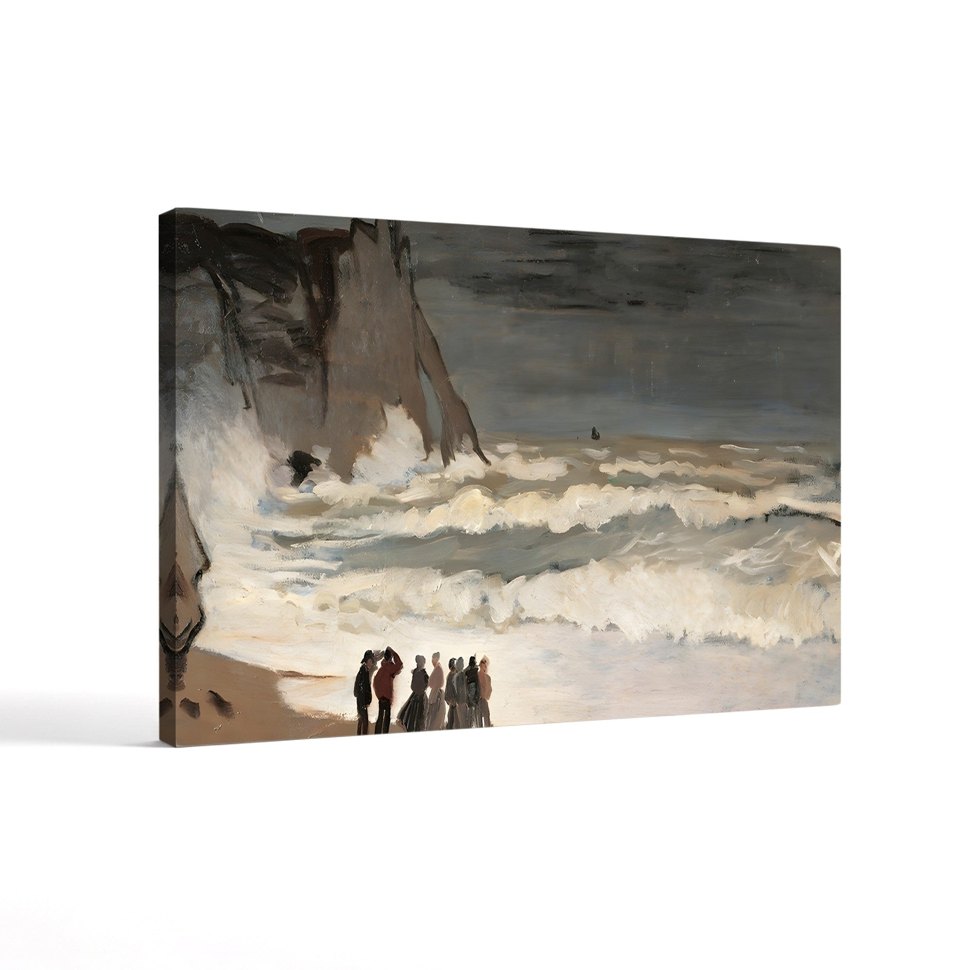 Rough Sea at Étretat (Grosse mer à Étretat), 1868-1869 by Claude Monet