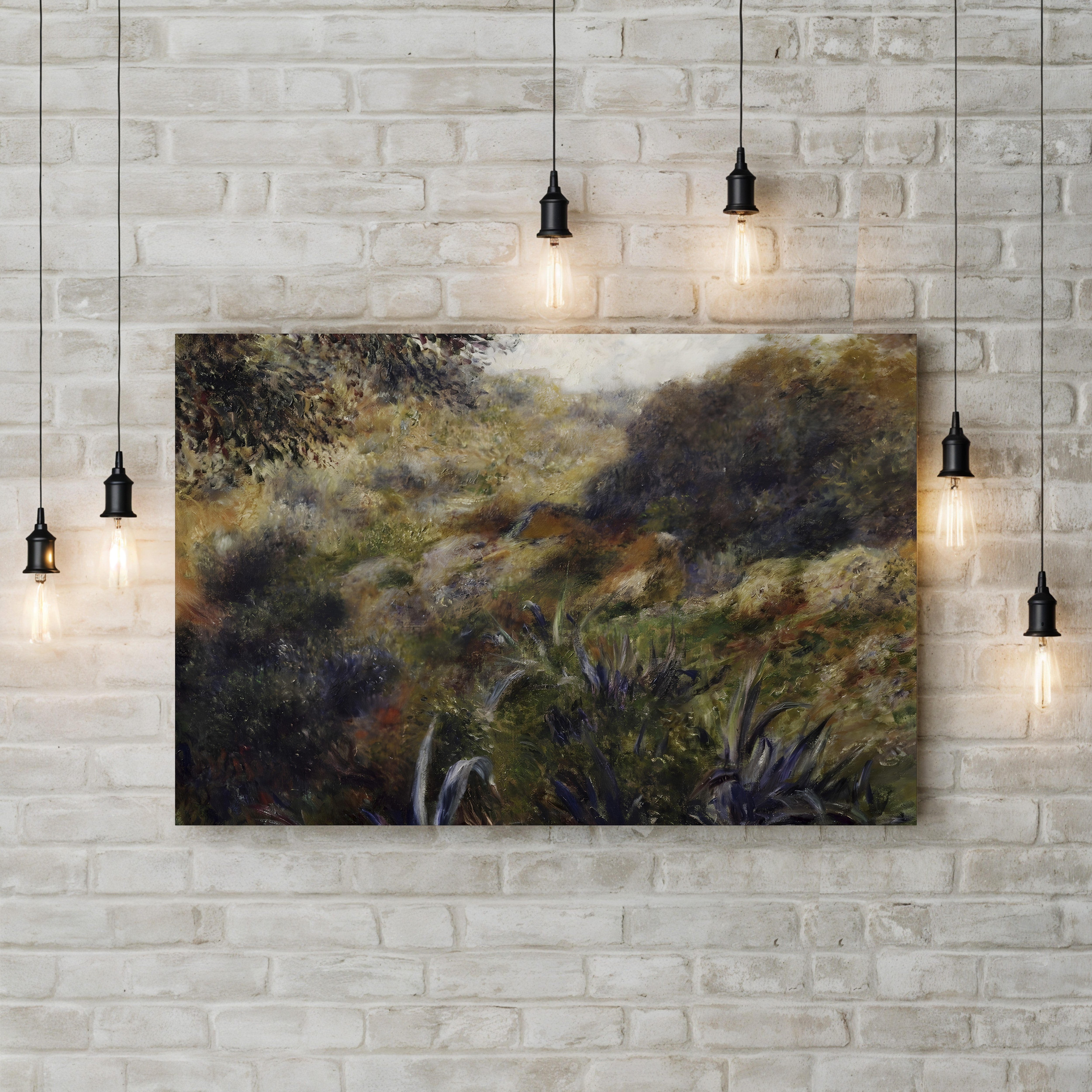 Algerian Landscape, 1881 – Pierre-Auguste Renoir Wall Art | Impressionist Landscape Canvas Print