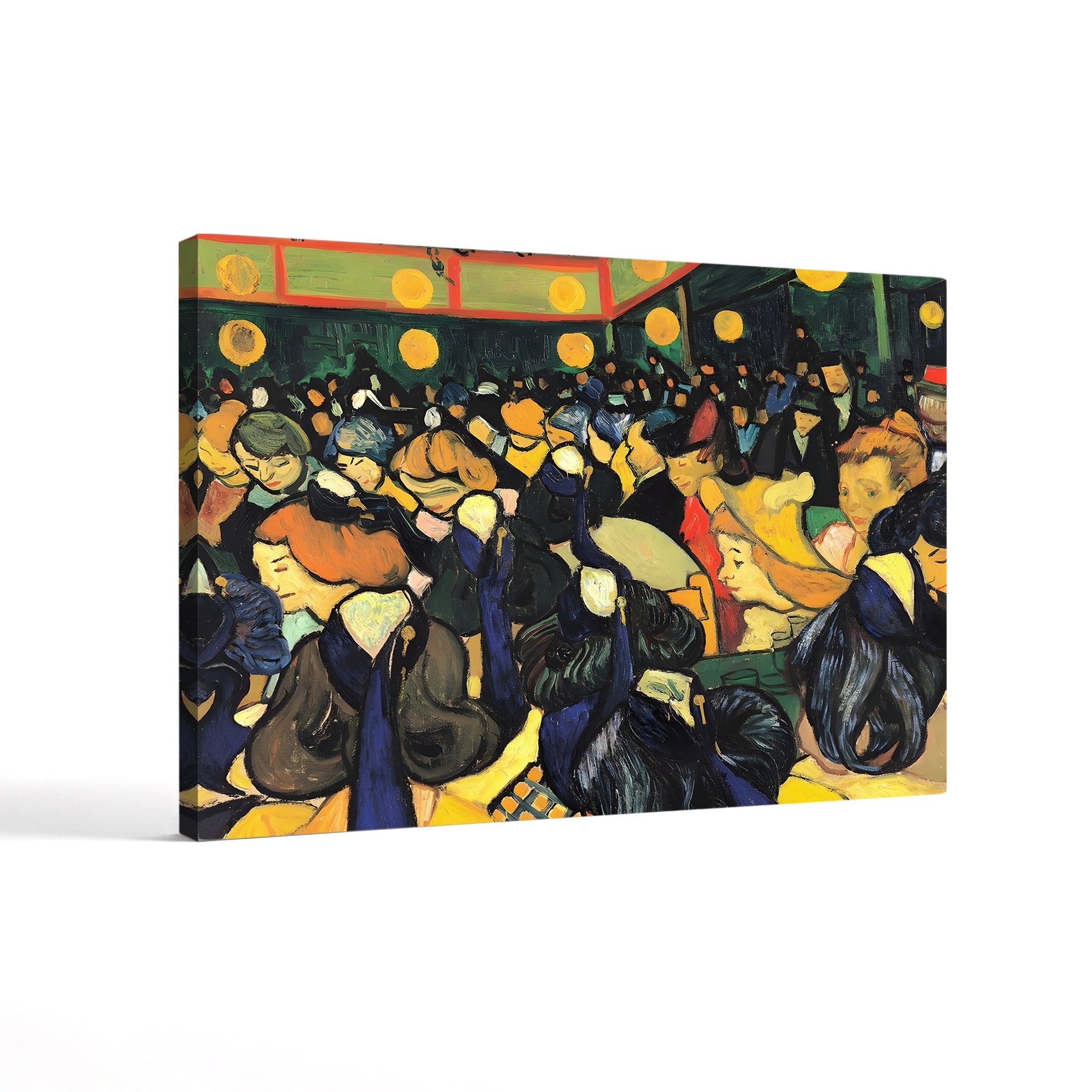Dance Hall in Arles, 1888 (Musée d'Orsay) – Vincent van Gogh Wall Art | Post-Impressionist Interior Canvas Print