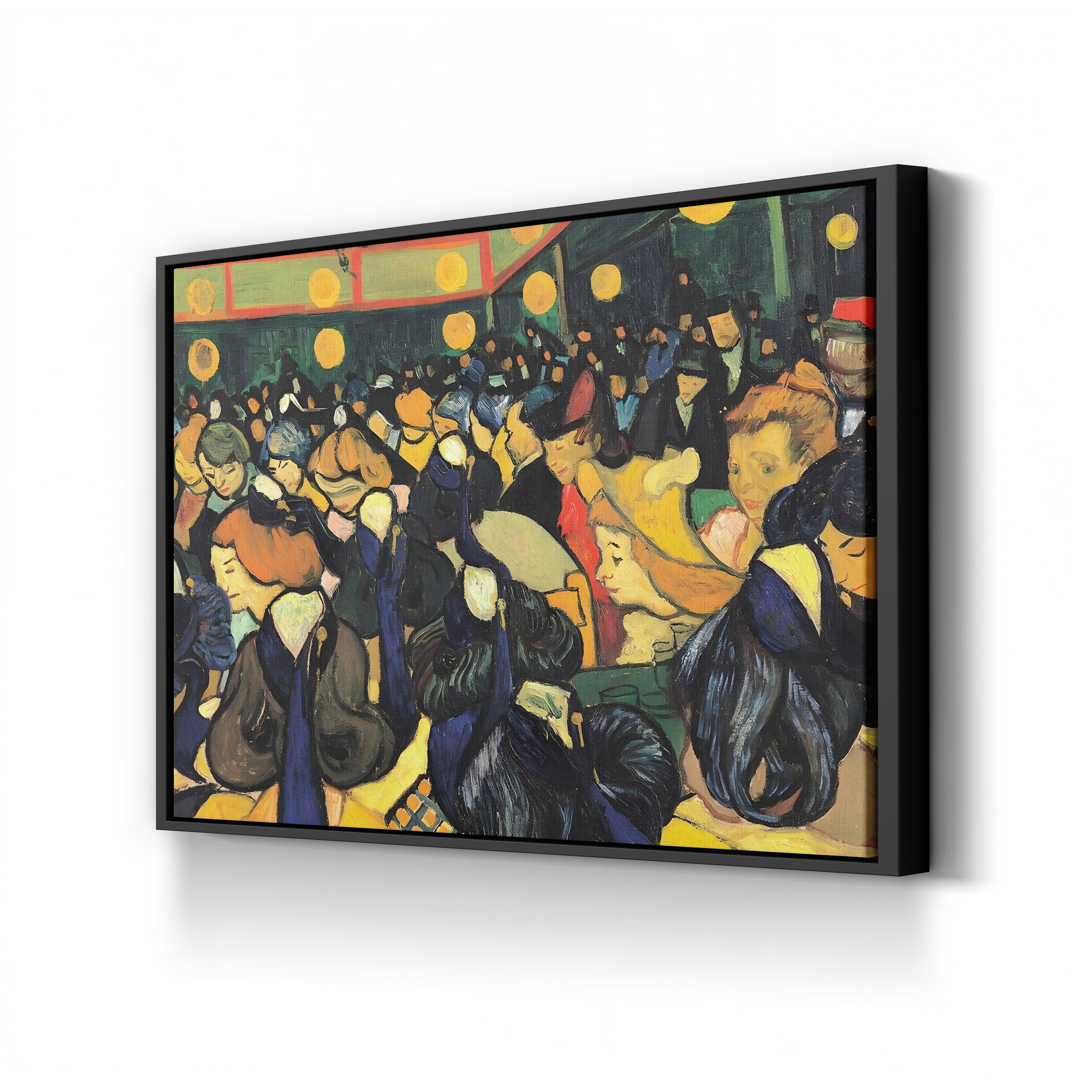 Dance Hall in Arles, 1888 (Musée d'Orsay) – Vincent van Gogh Wall Art | Post-Impressionist Interior Canvas Print