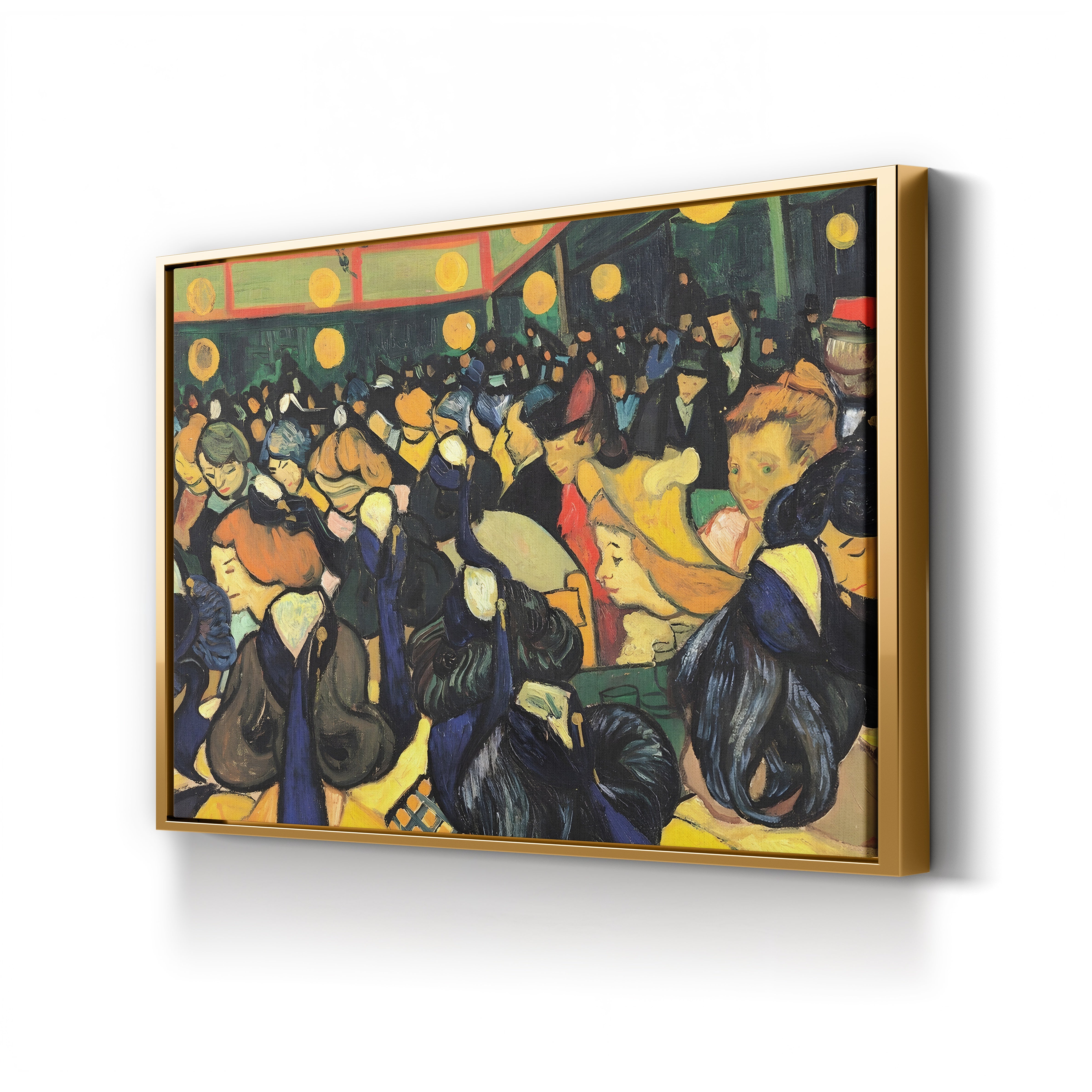 Dance Hall in Arles, 1888 (Musée d'Orsay) – Vincent van Gogh Wall Art | Post-Impressionist Interior Canvas Print