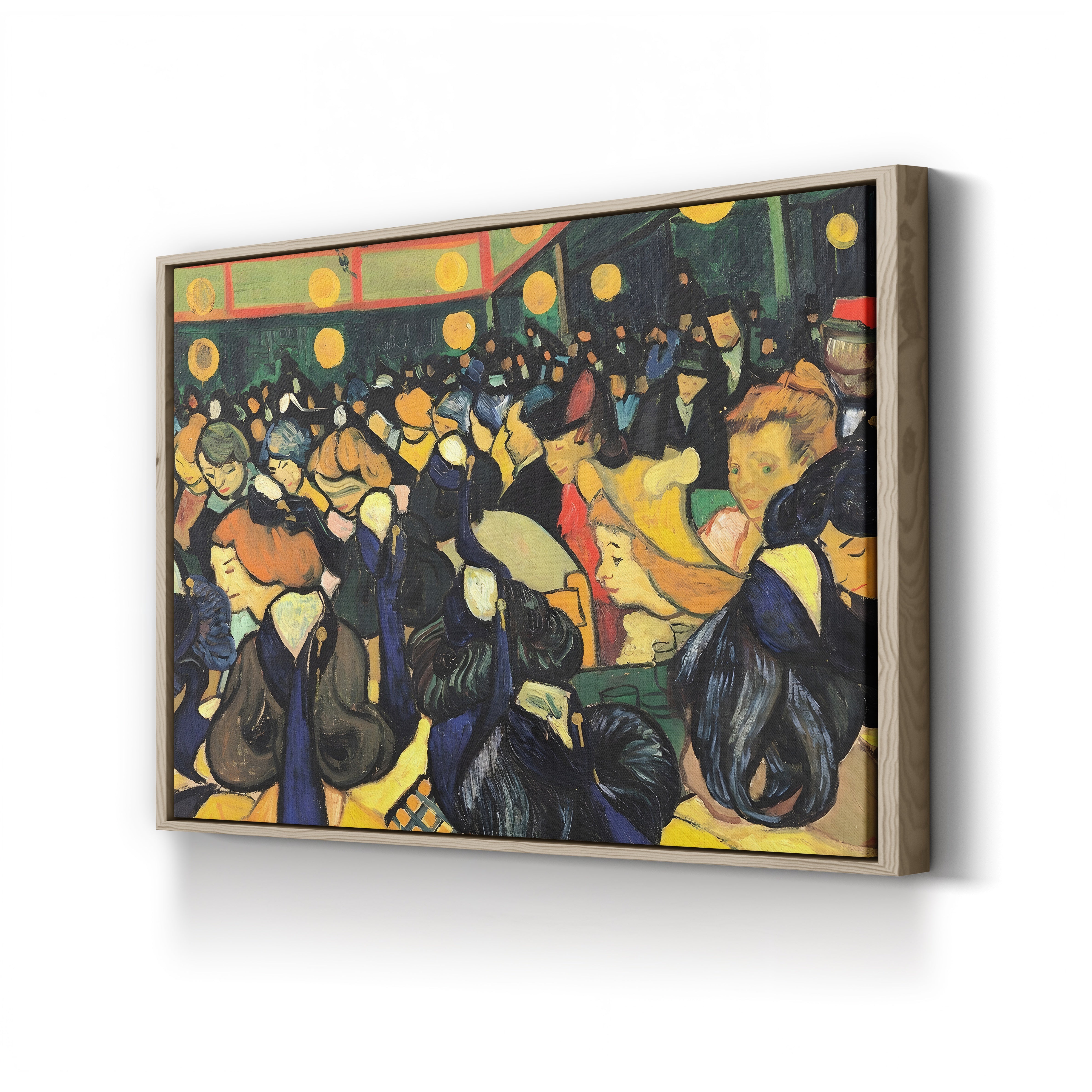 Dance Hall in Arles, 1888 (Musée d'Orsay) – Vincent van Gogh Wall Art | Post-Impressionist Interior Canvas Print